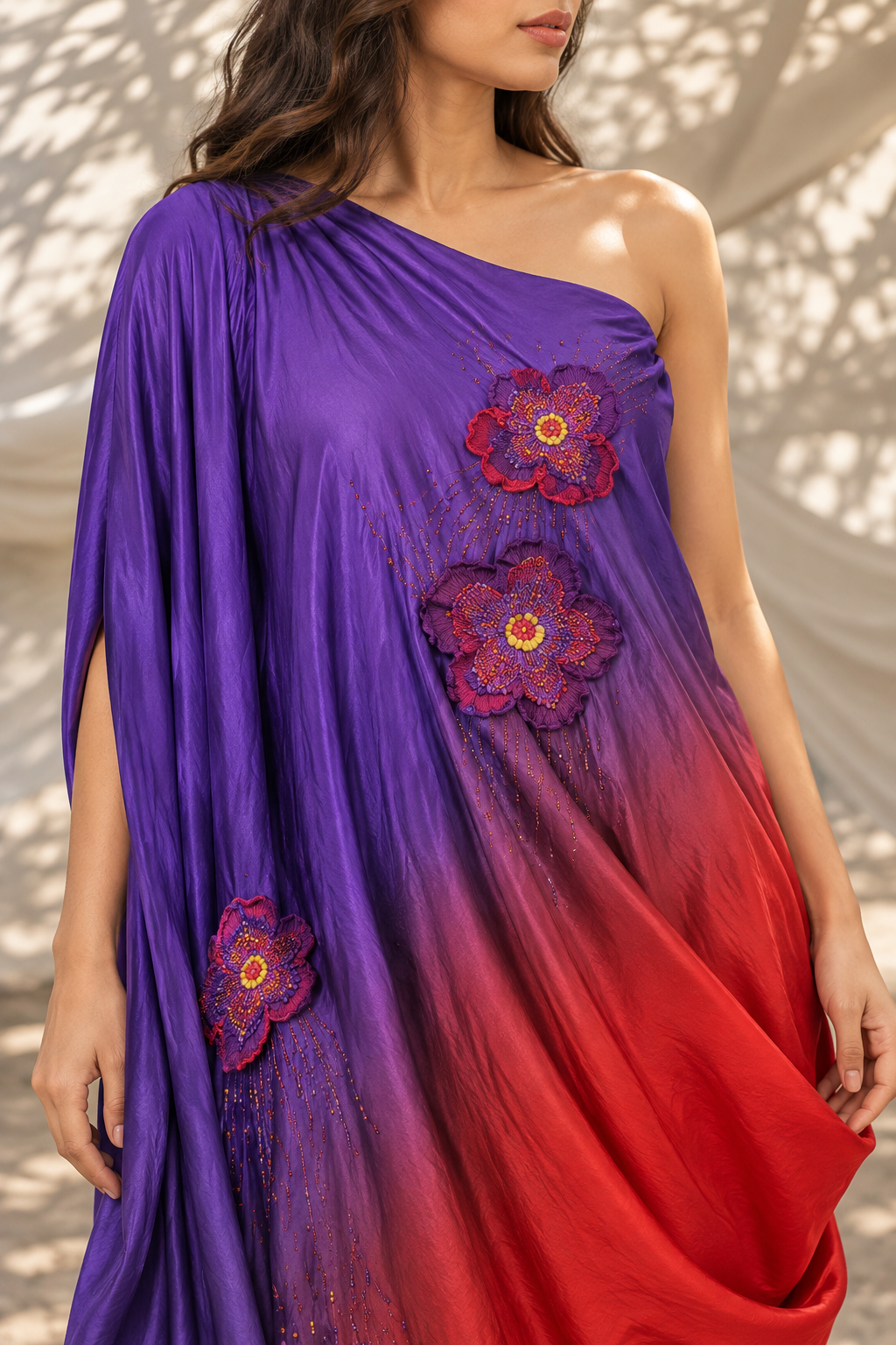 Nightfall One Shoulder Kurta Set