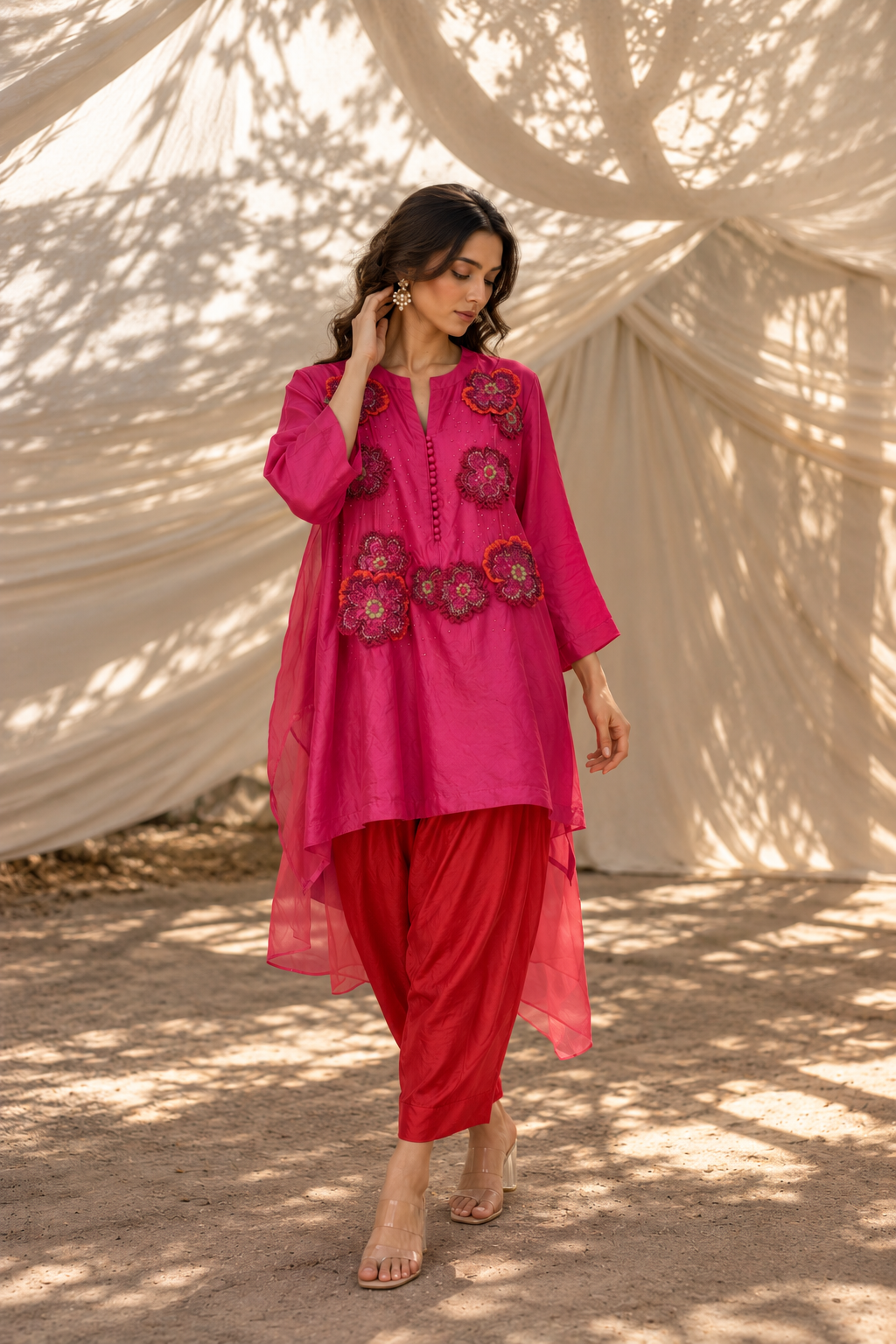 Pink Red Farshi Set