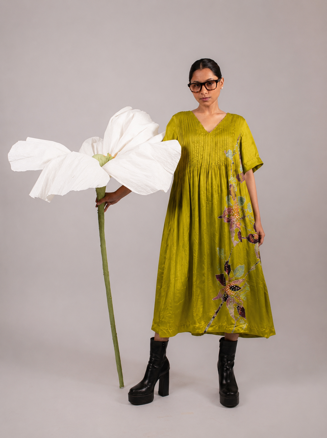 Citrine Vine Pintucks Tunic