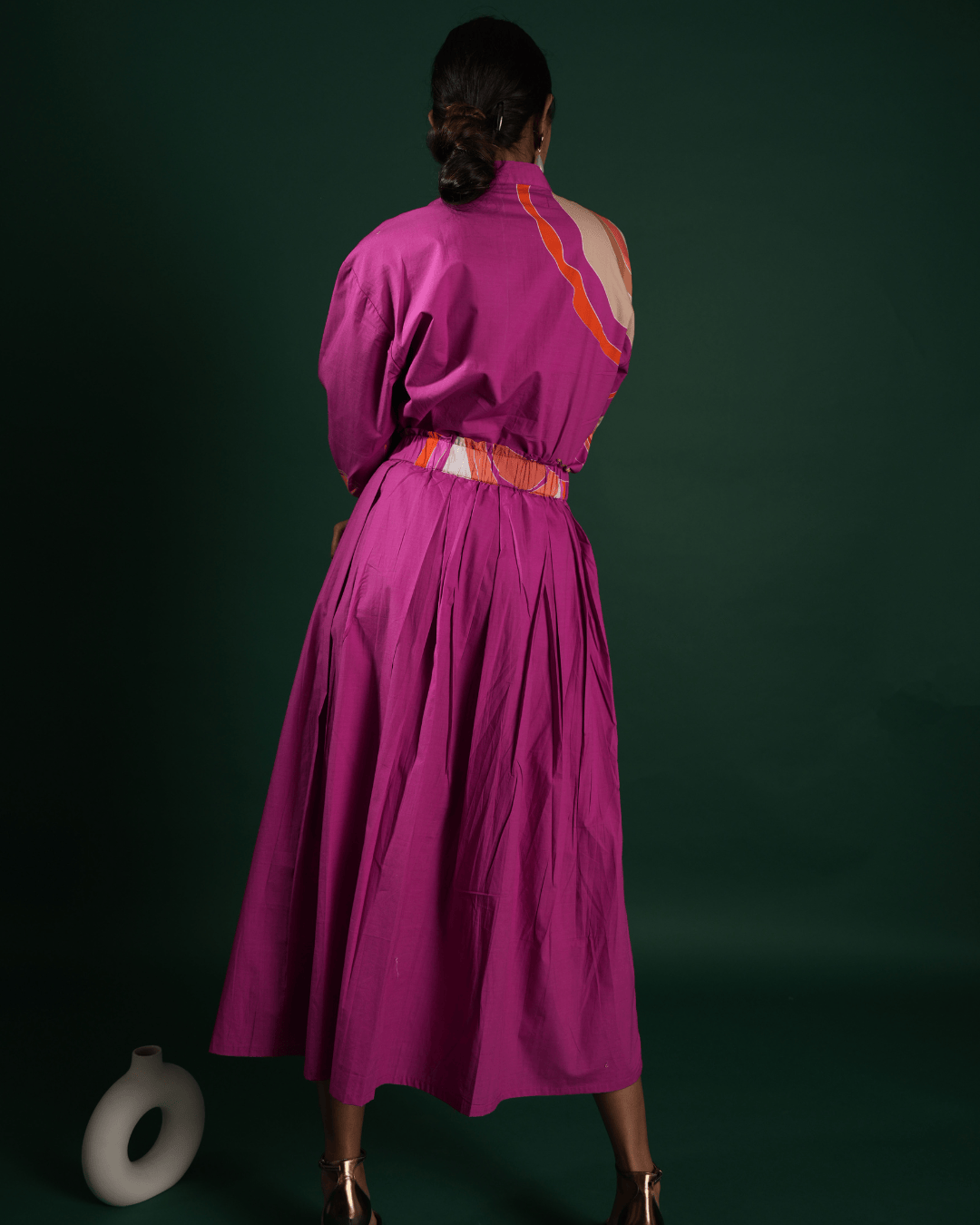 Skirt and Shirt set Chanting Pink