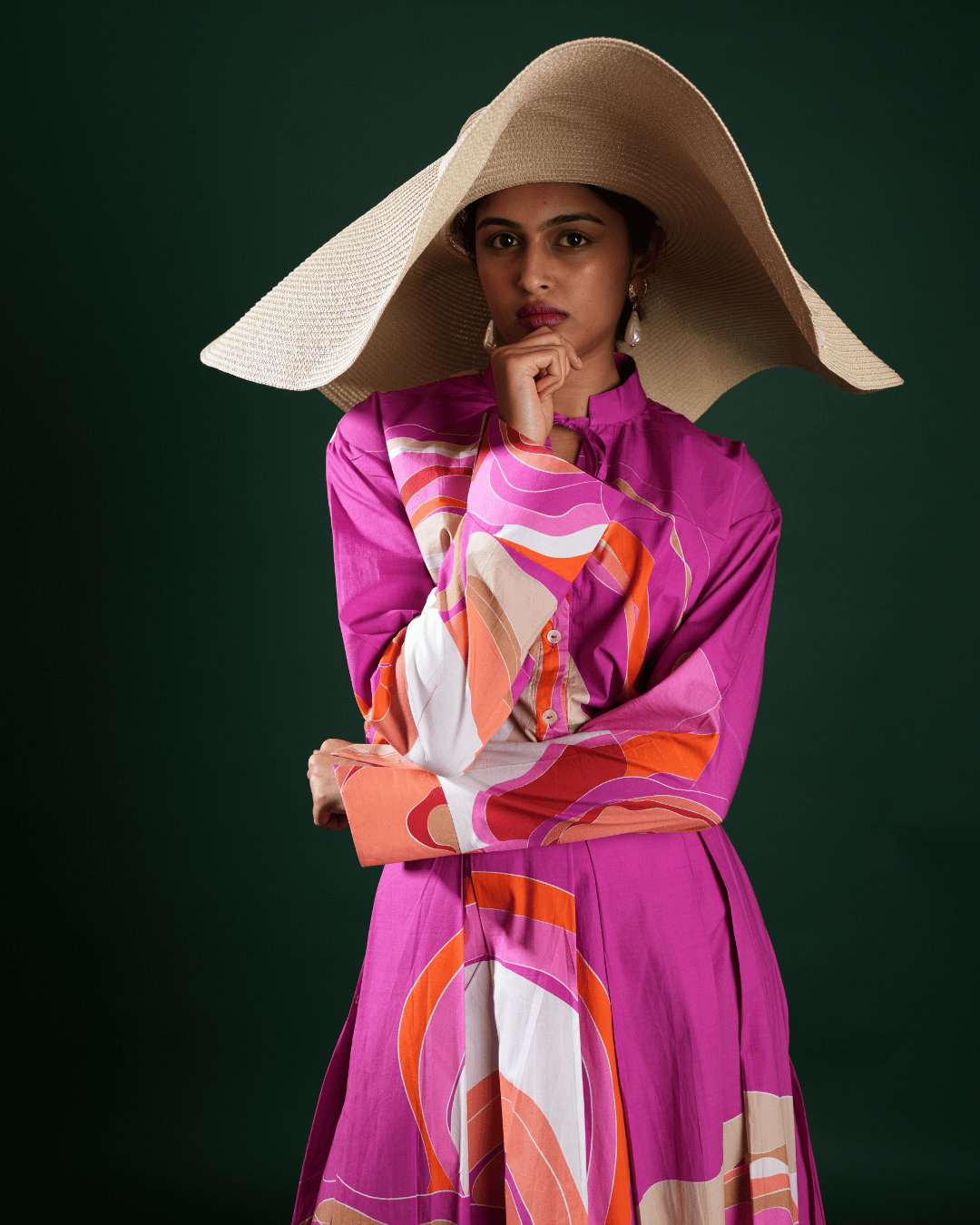 Skirt and Shirt set Chanting Pink