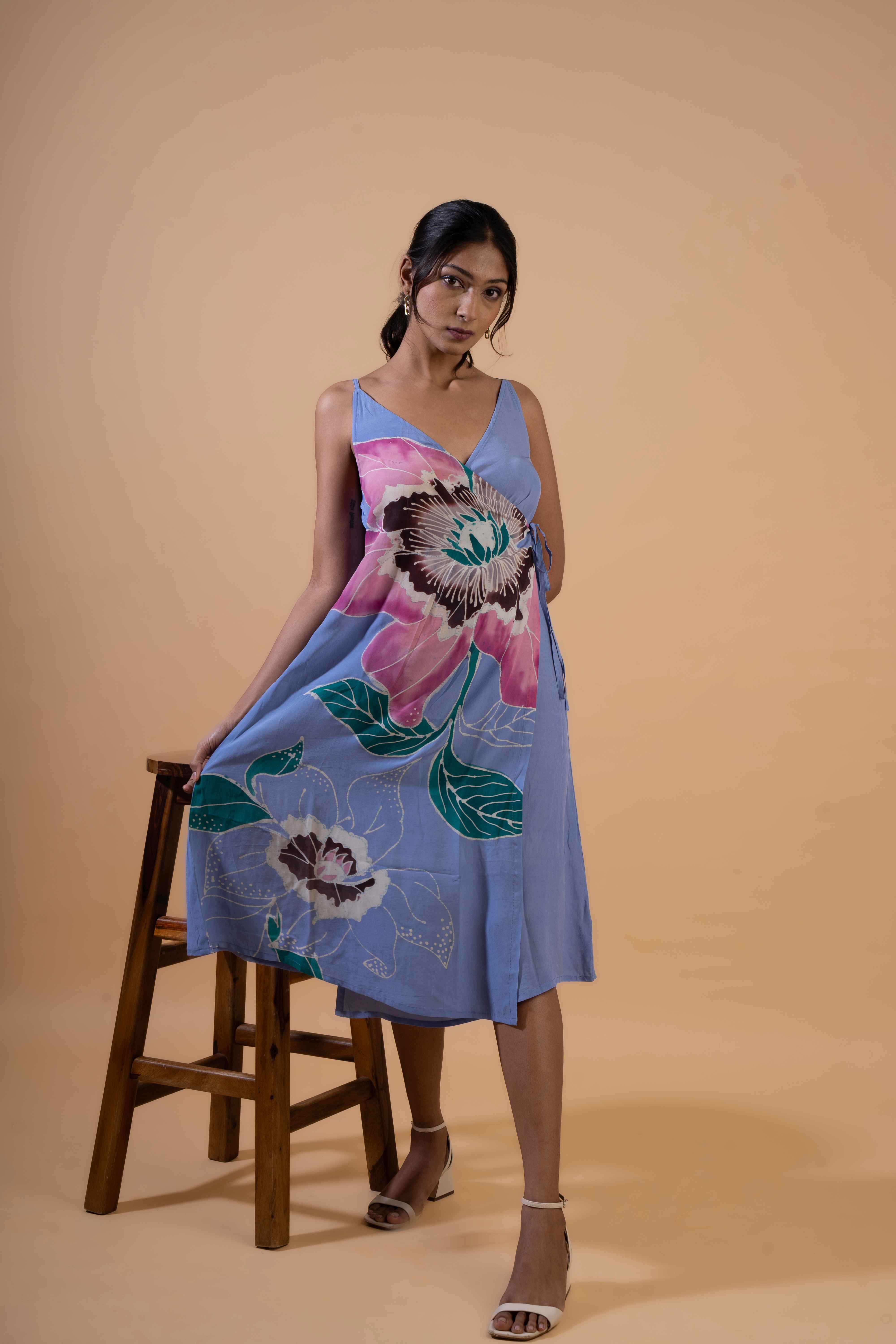 Sky Garden Wrap Dress