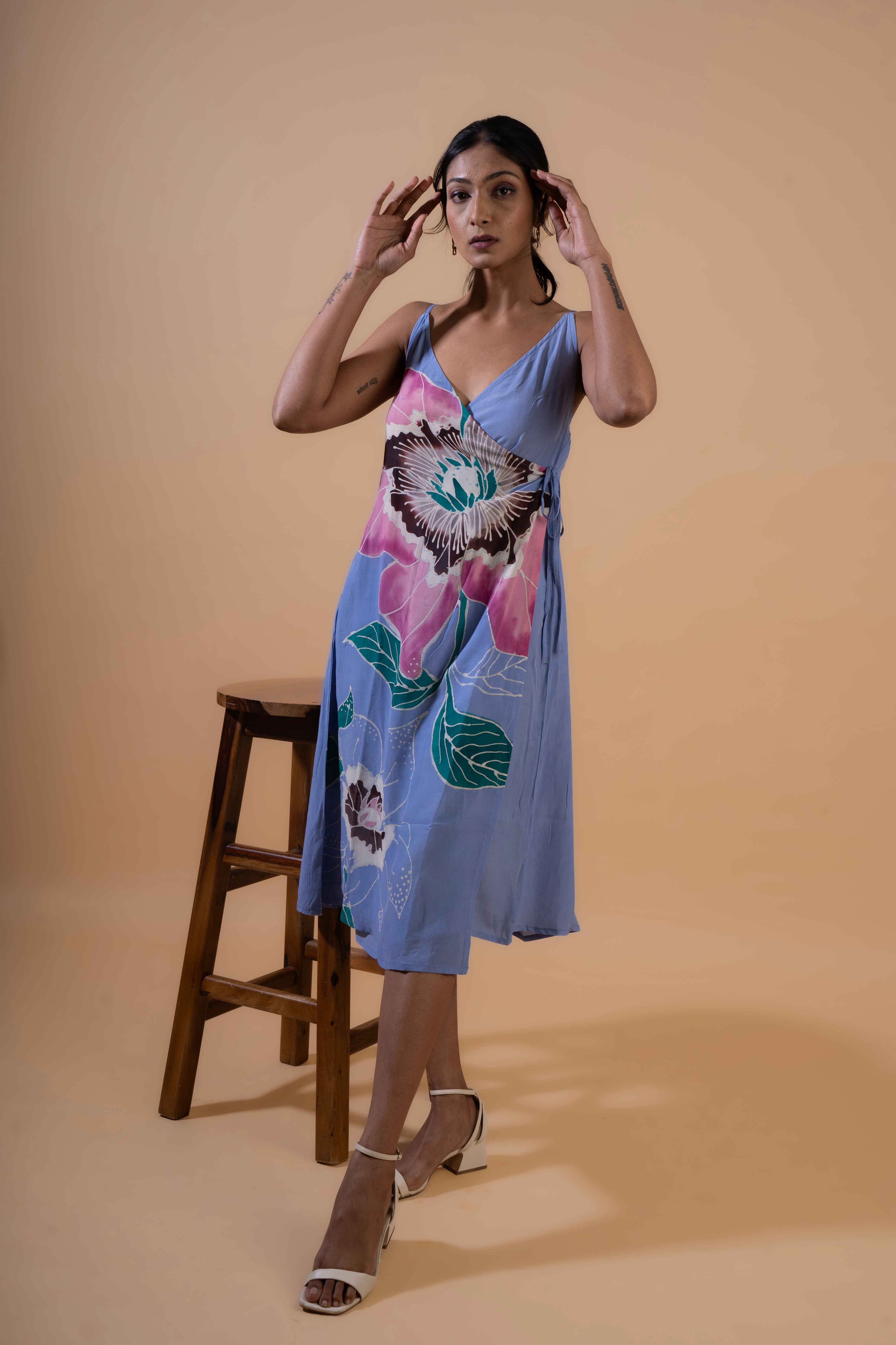 Sky Garden Wrap Dress