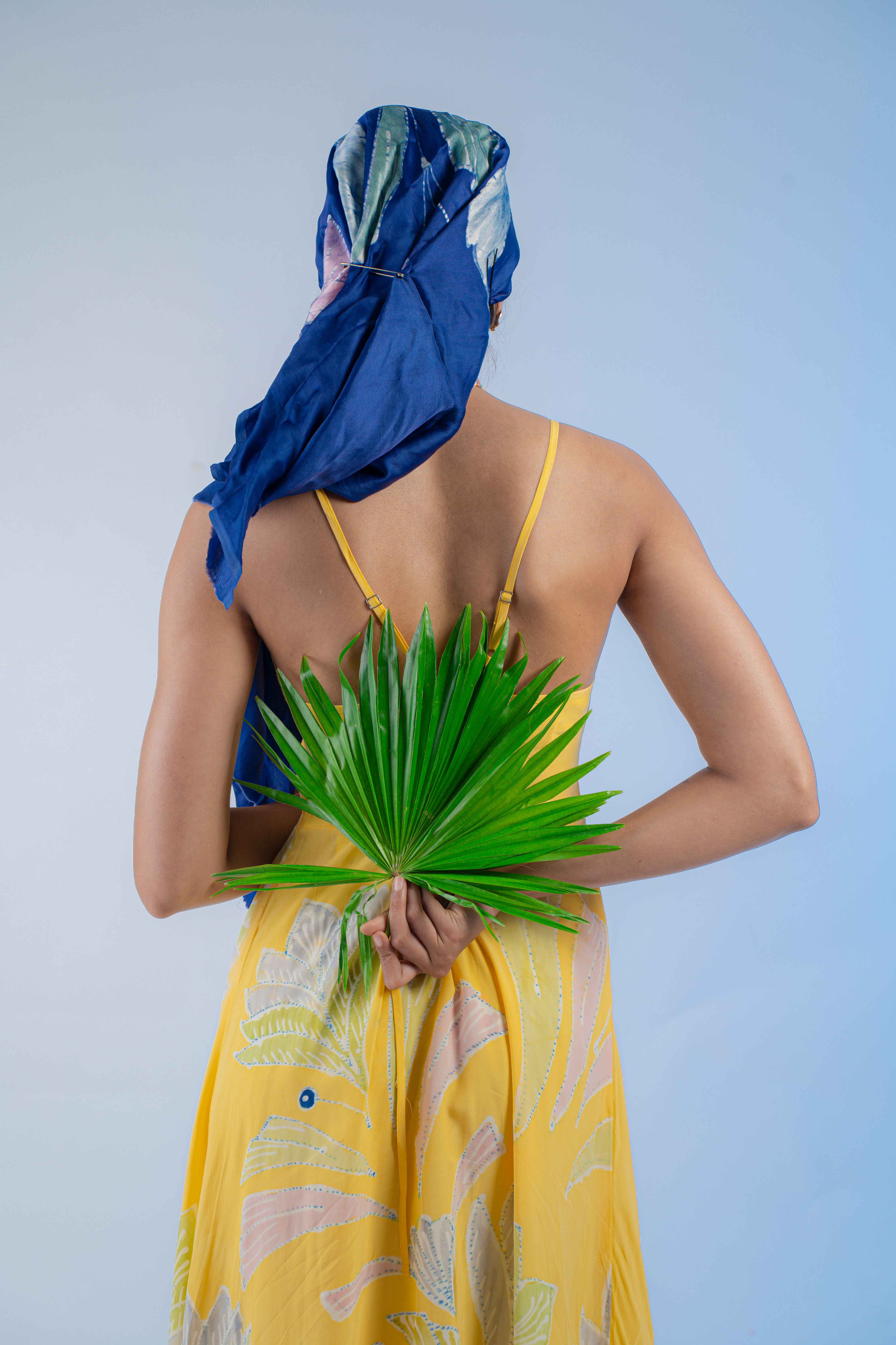 Sunlit Fern Batik Dress