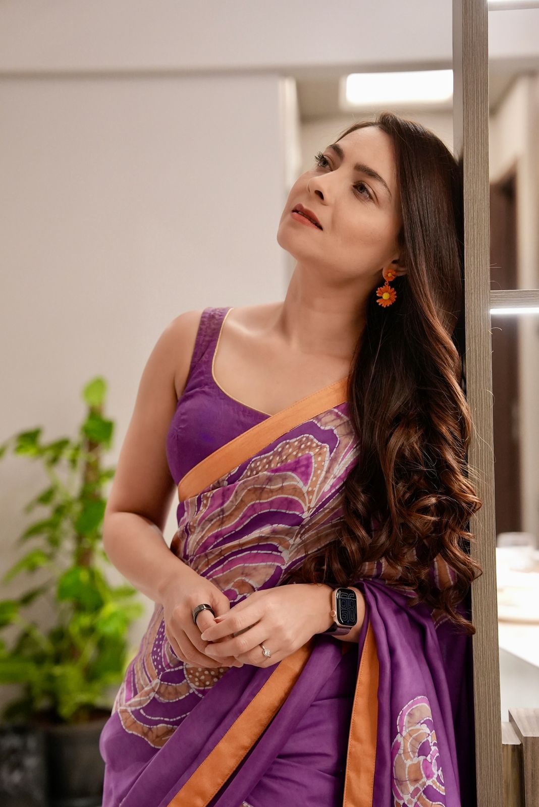 Aster Bloom Saree