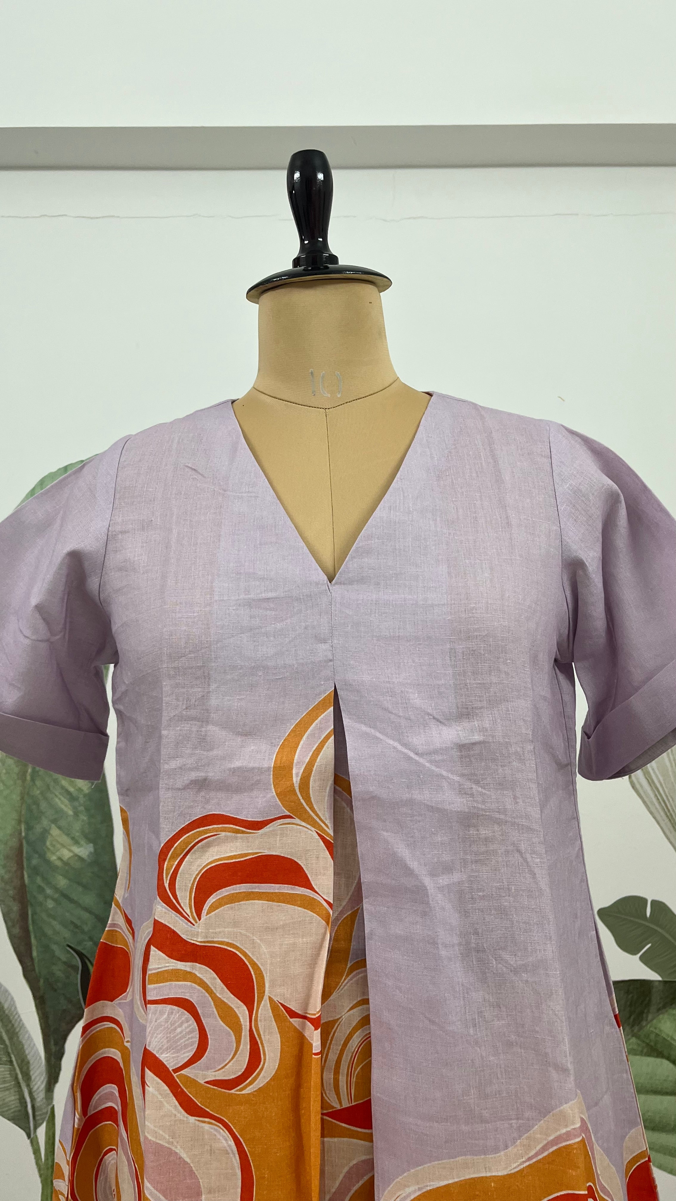 Sunset Spore Linen Dress