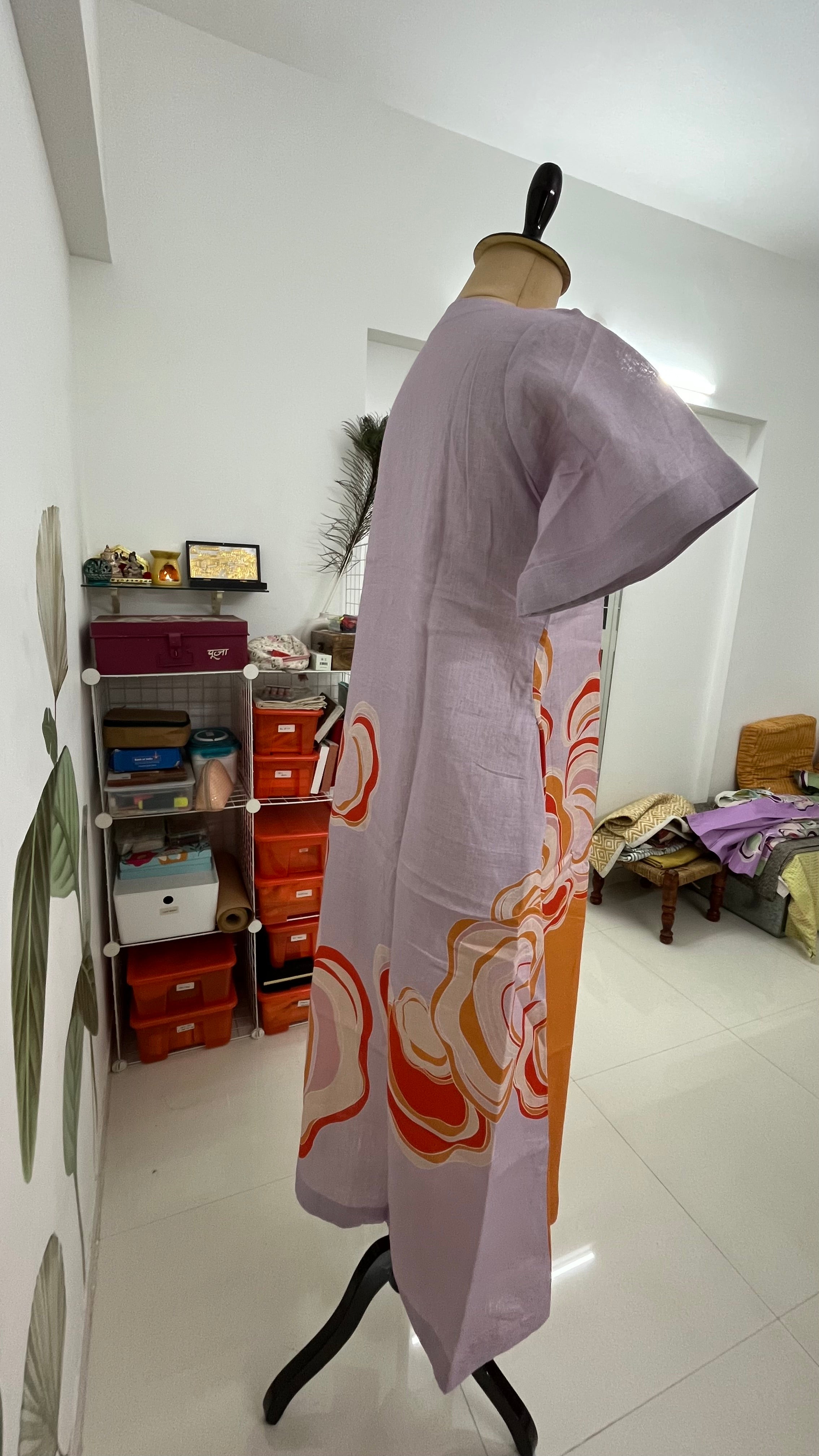 Sunset Spore Linen Dress