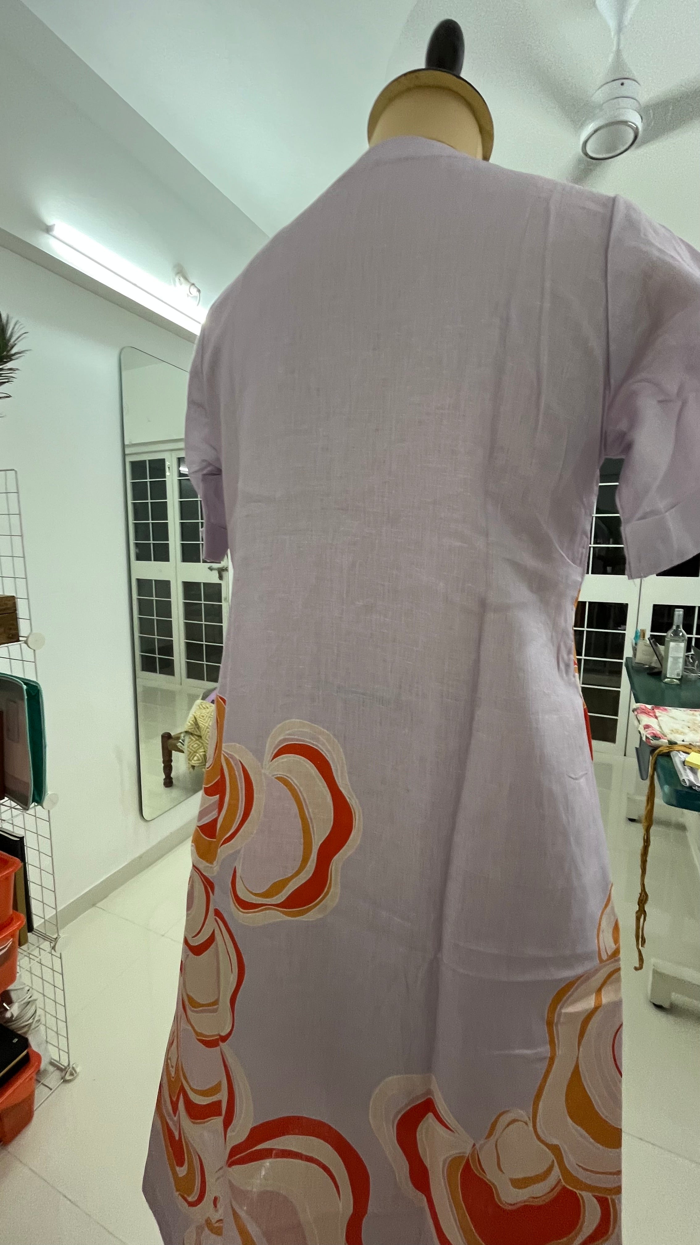Sunset Spore Linen Dress