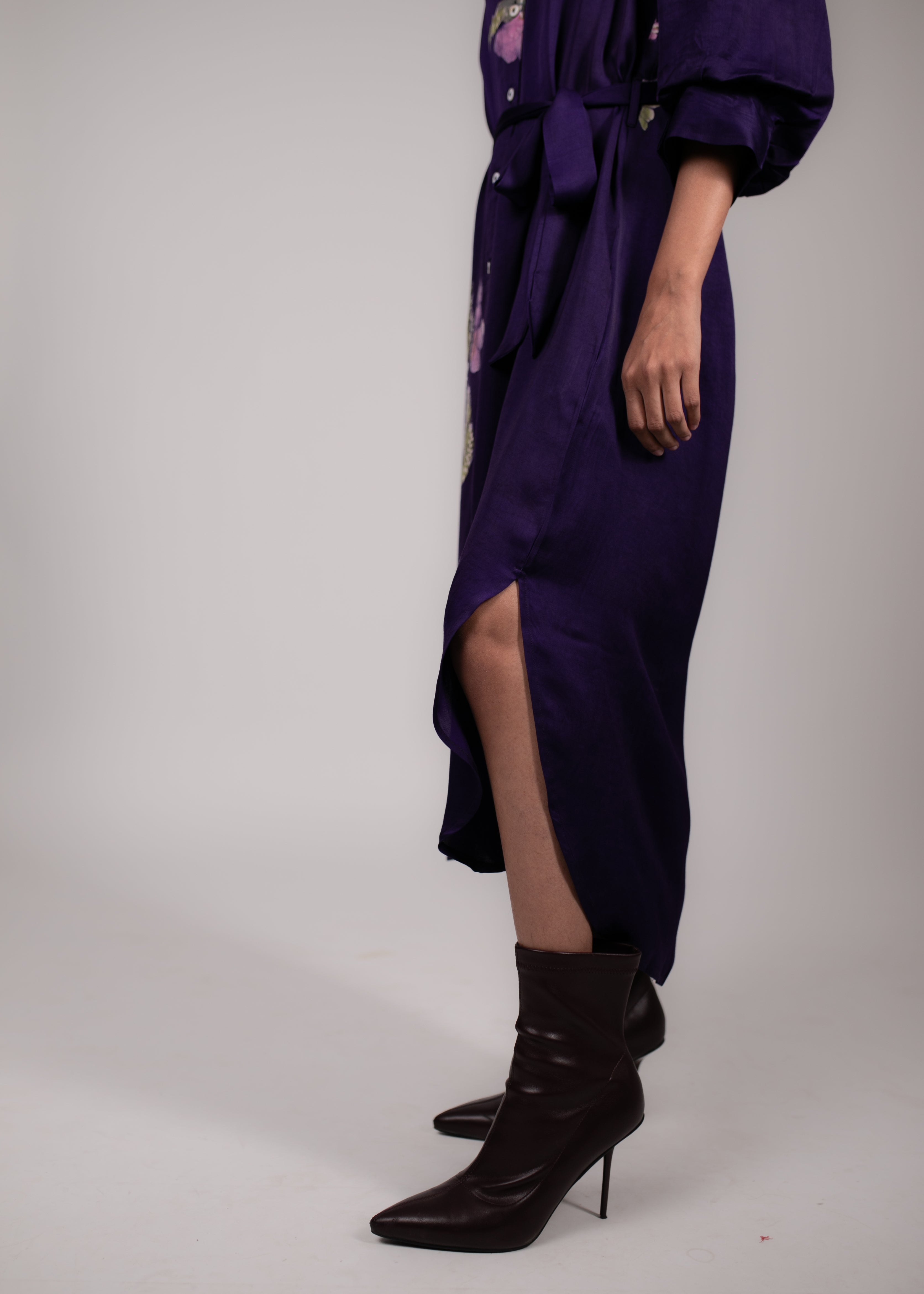 Velvet Haze Shirt Dress