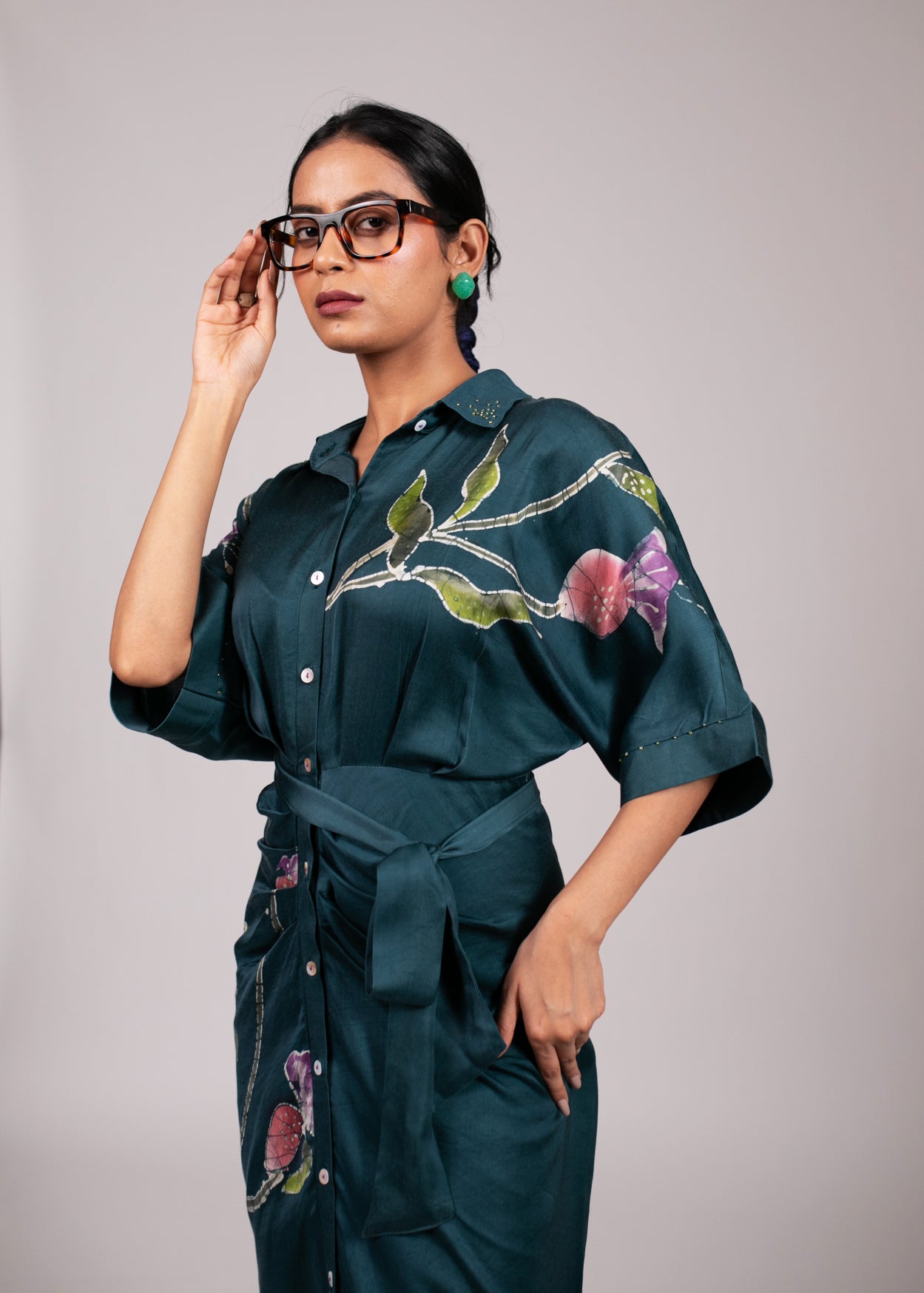 Drooping Bell Sarong Dress