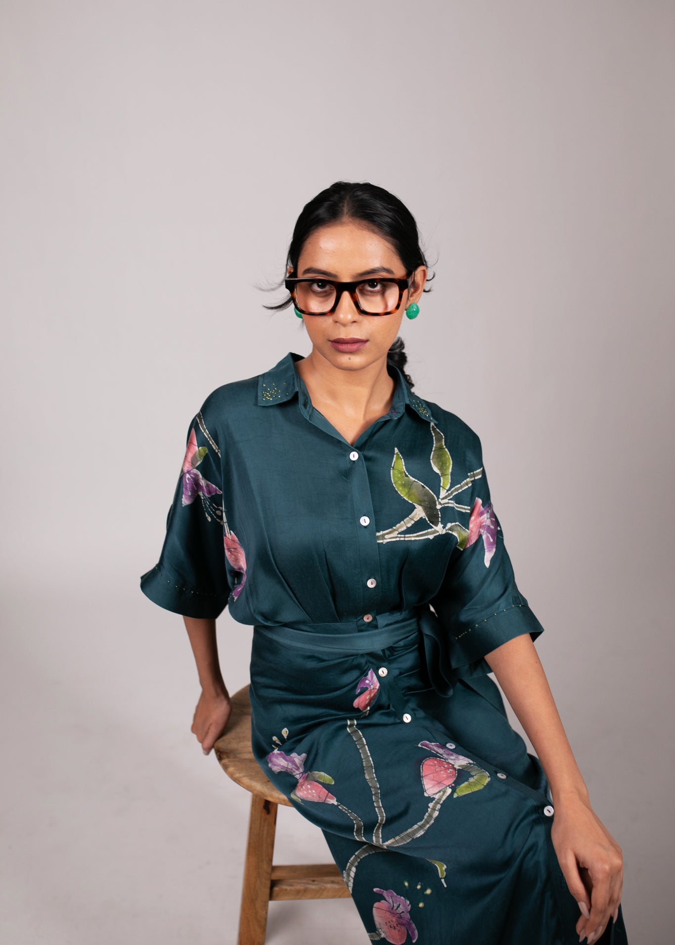 Drooping Bell Sarong Dress