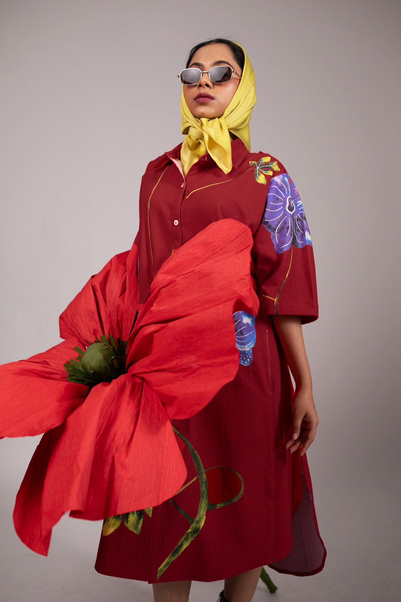 Orchid Shirt Dress