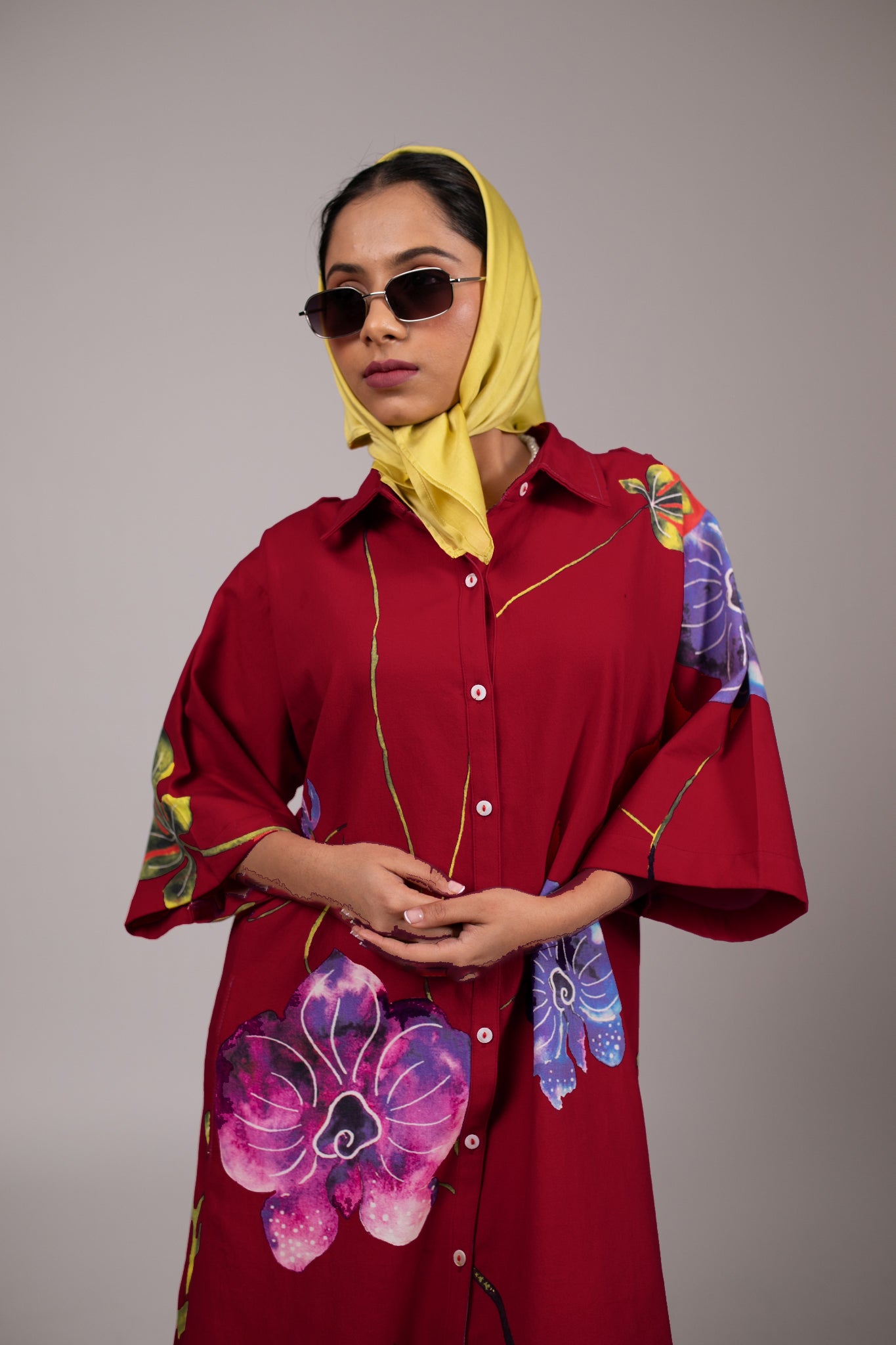 Orchid Shirt Dress