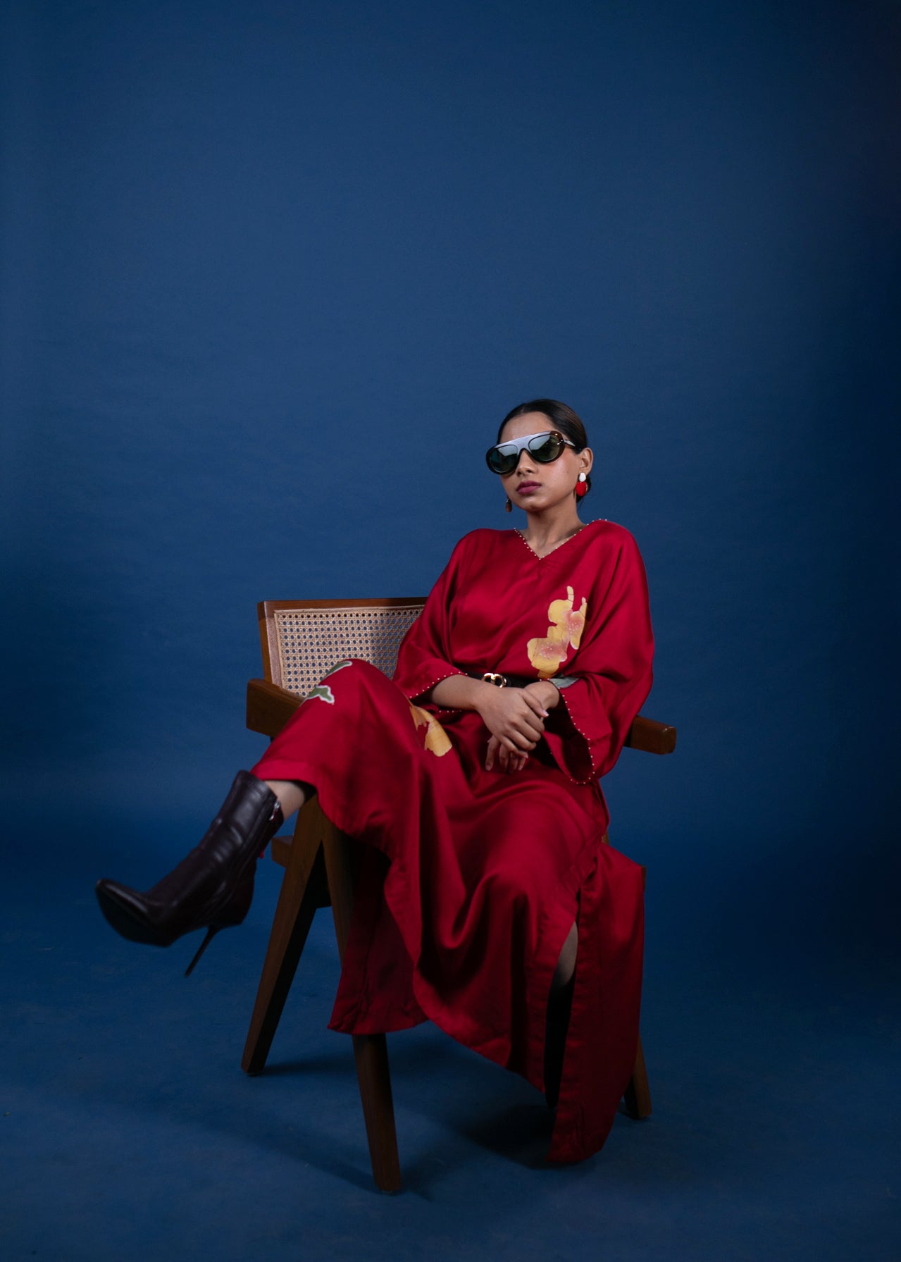 Crimson Dusk Kaftan