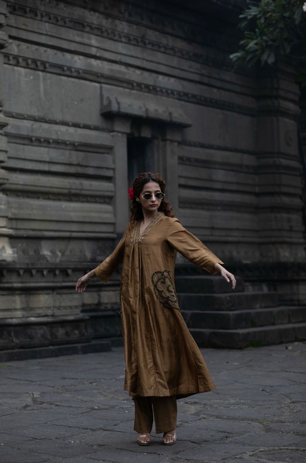 Golden Hour Mulberry Silk kurta Set