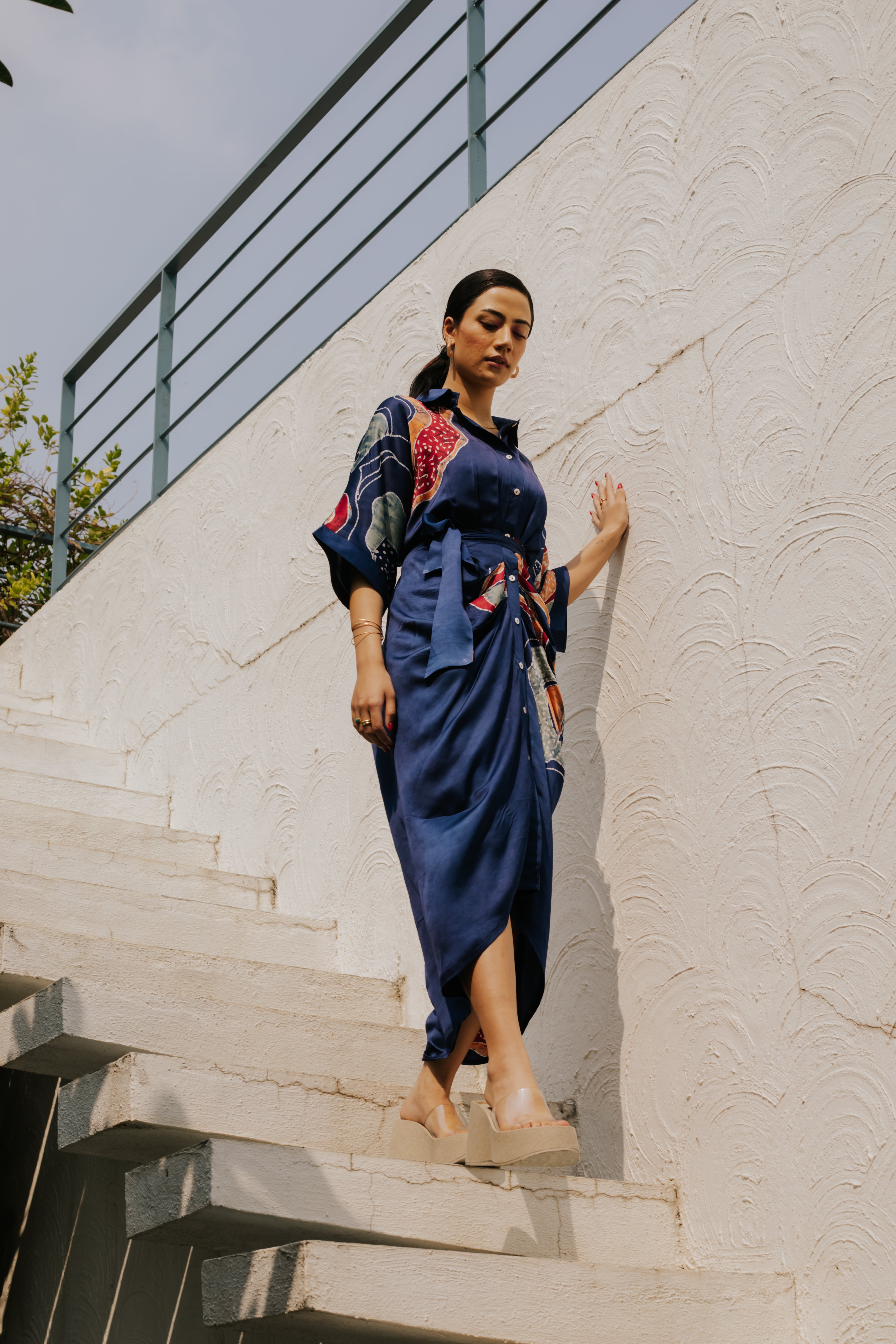 Indigo Batik Sarong Dress