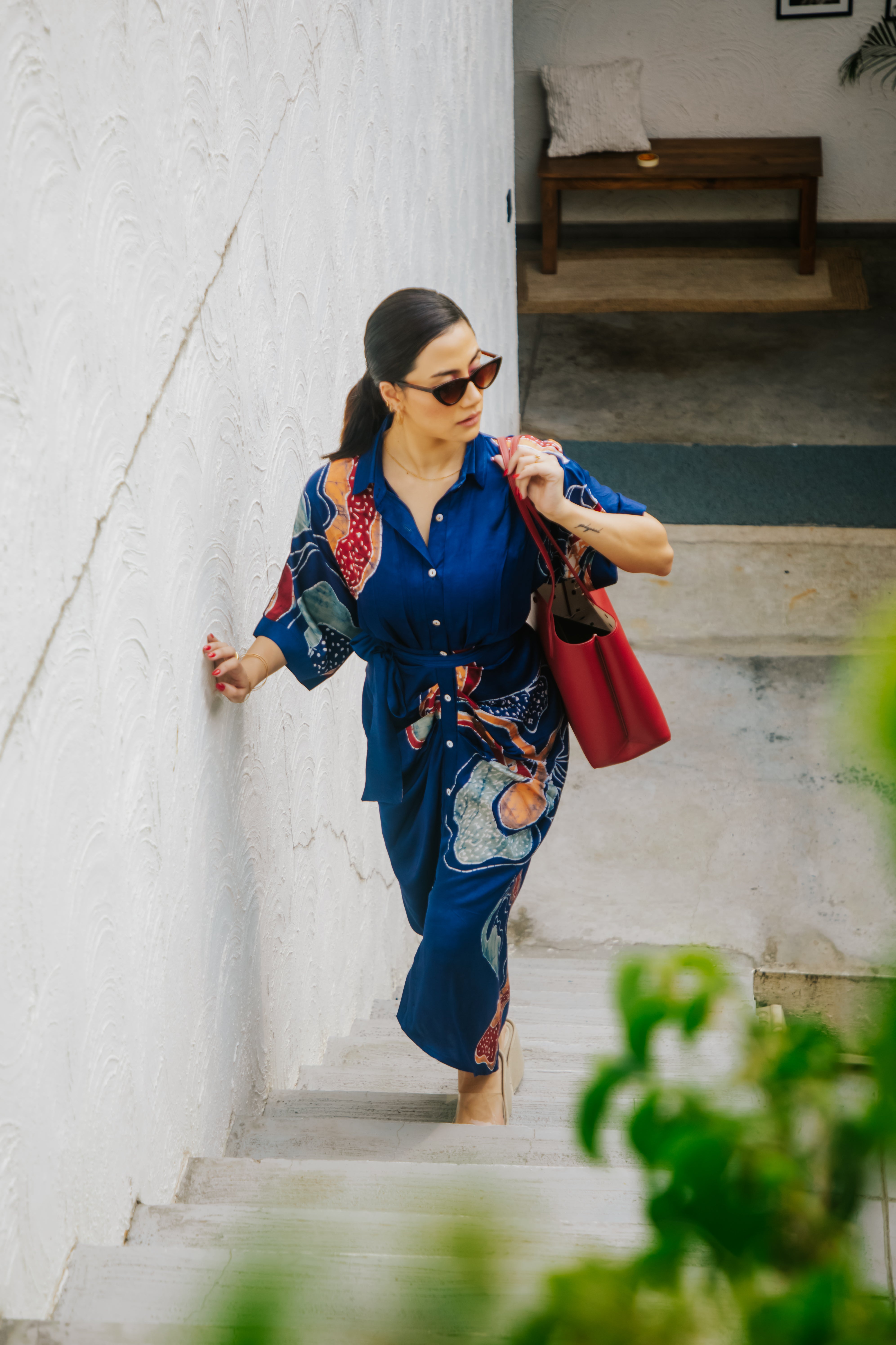 Indigo Batik Sarong Dress