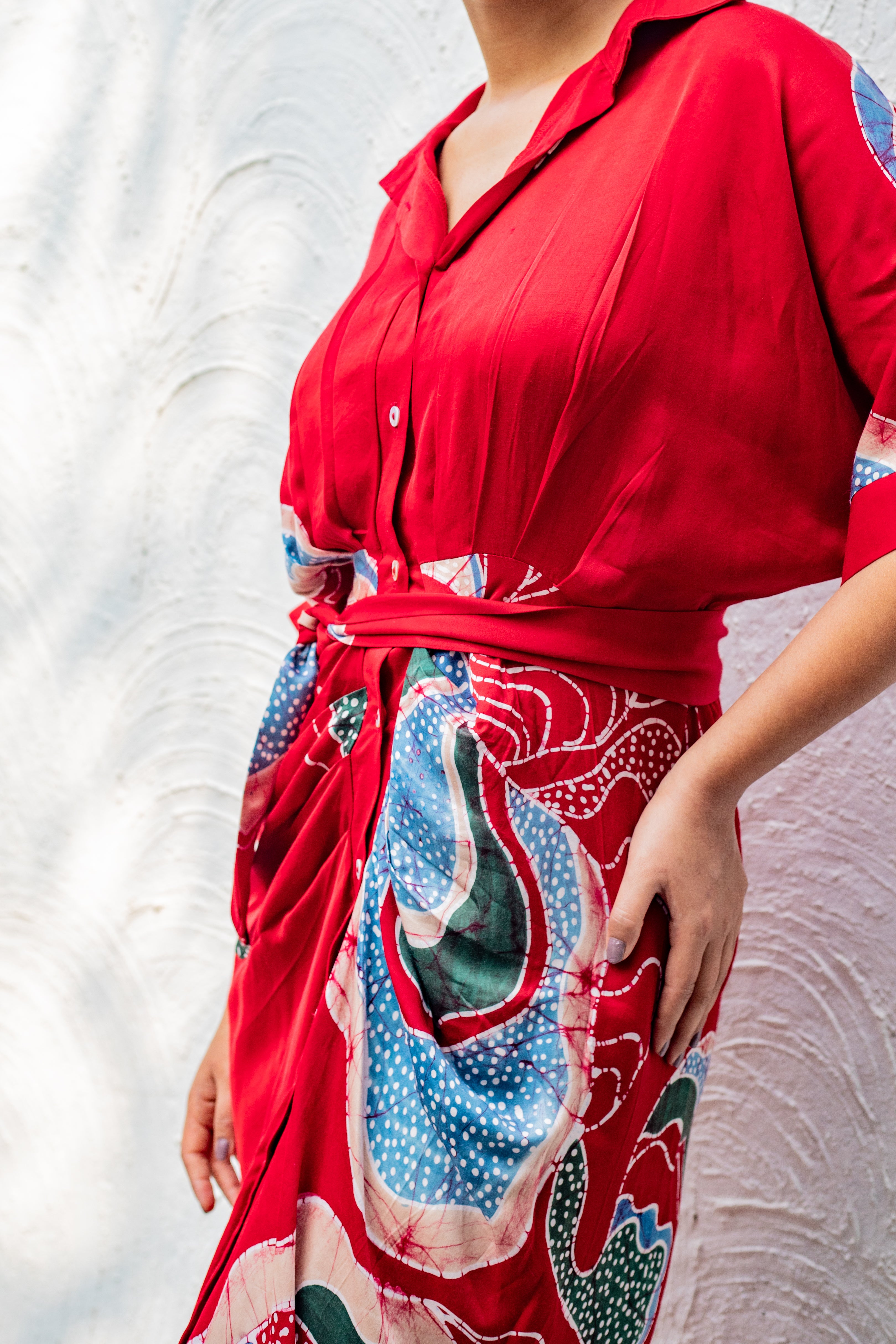 Scarlet Spore Print SarongDress