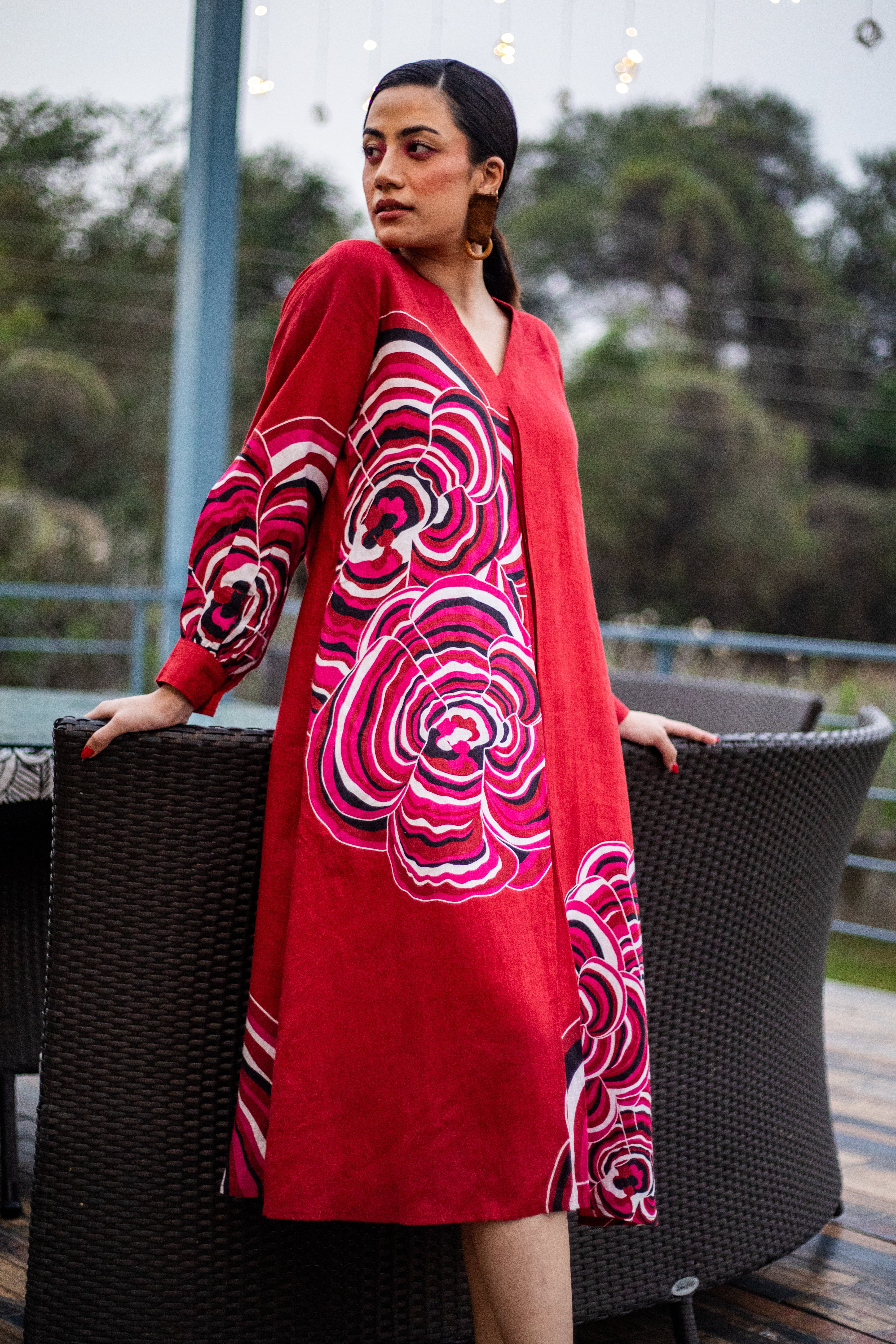 Russet Bloom Mushroom Dress