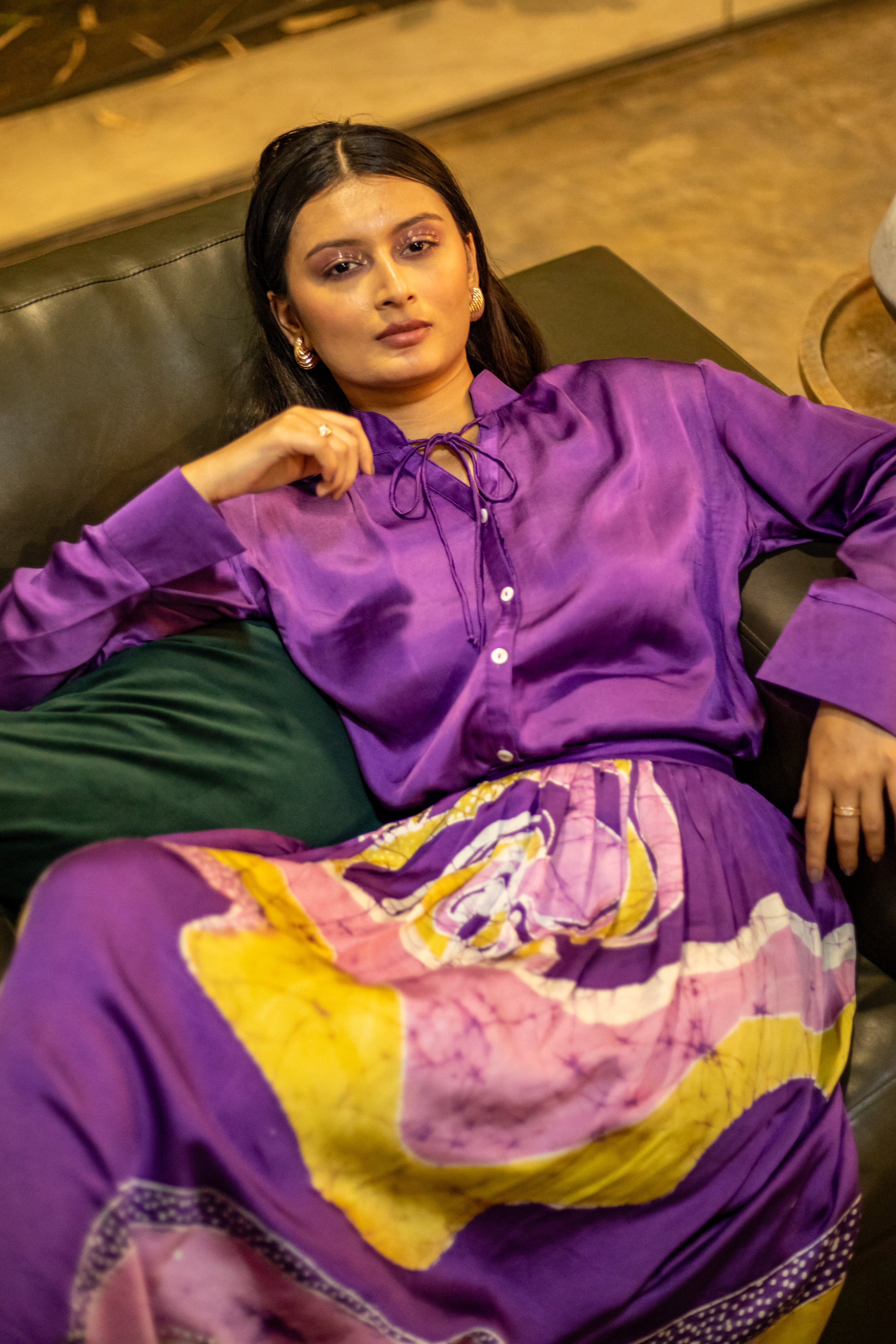 Amethyst Mycelium Skirt Set