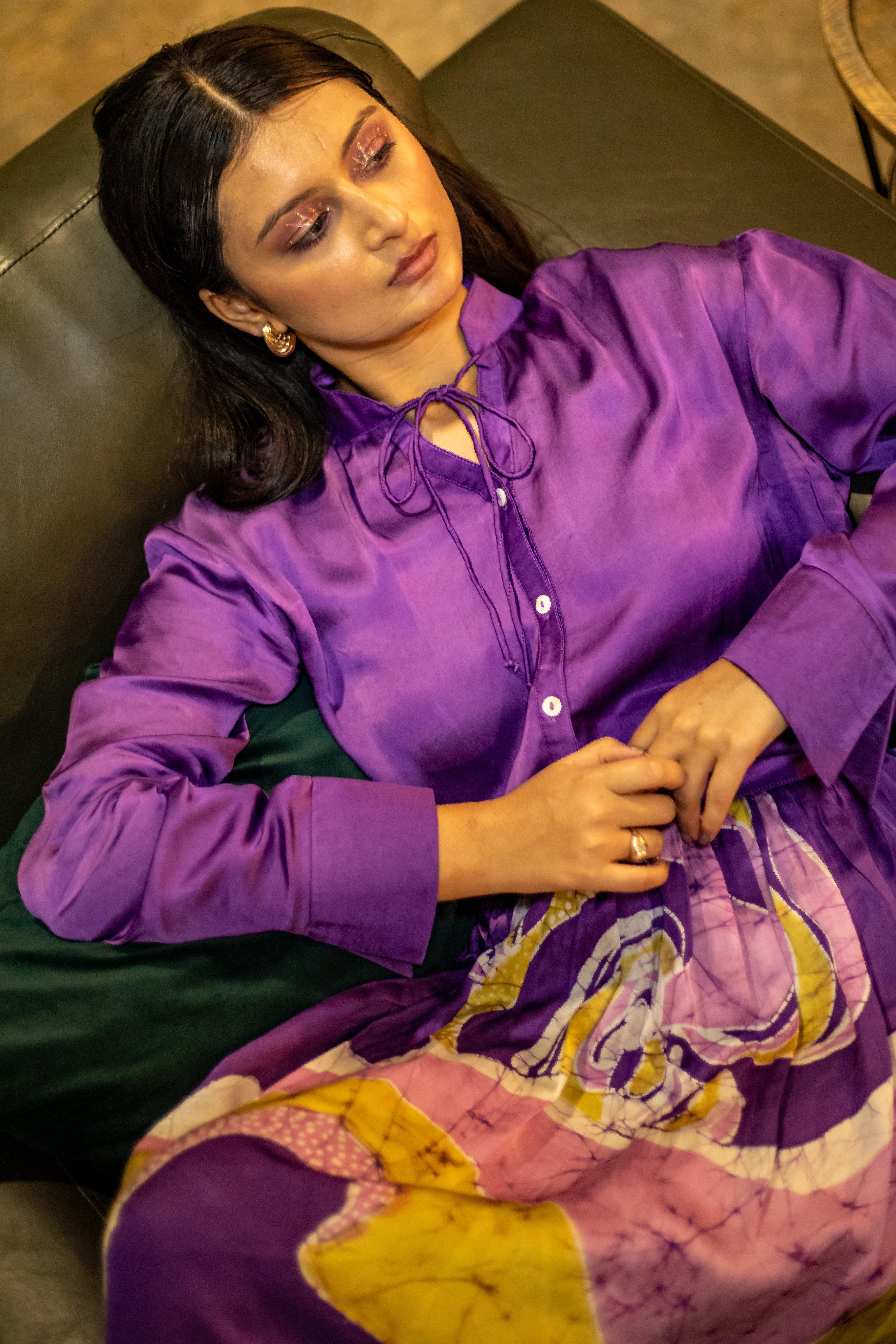 Amethyst Mycelium Skirt Set