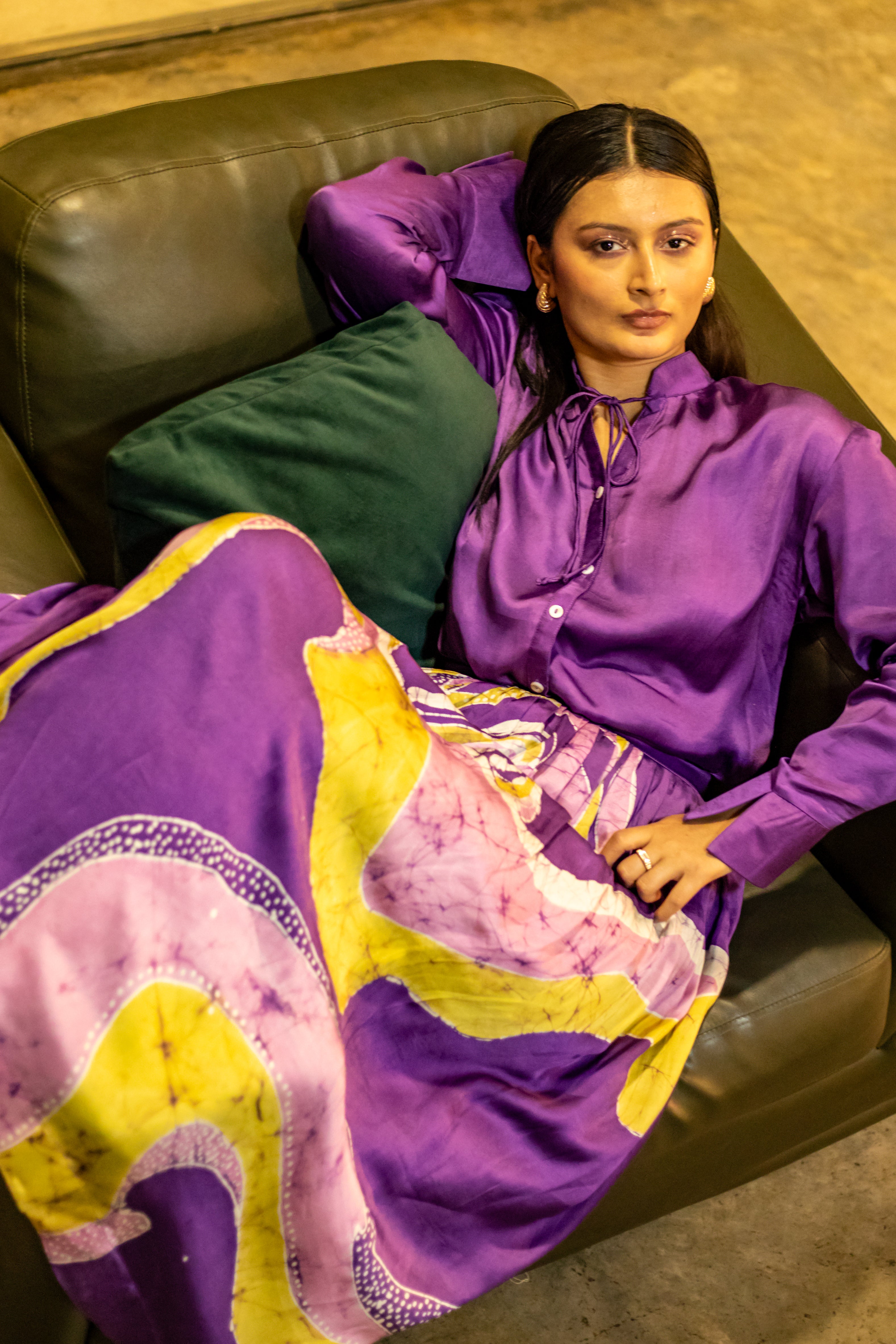 Amethyst Mycelium Skirt Set