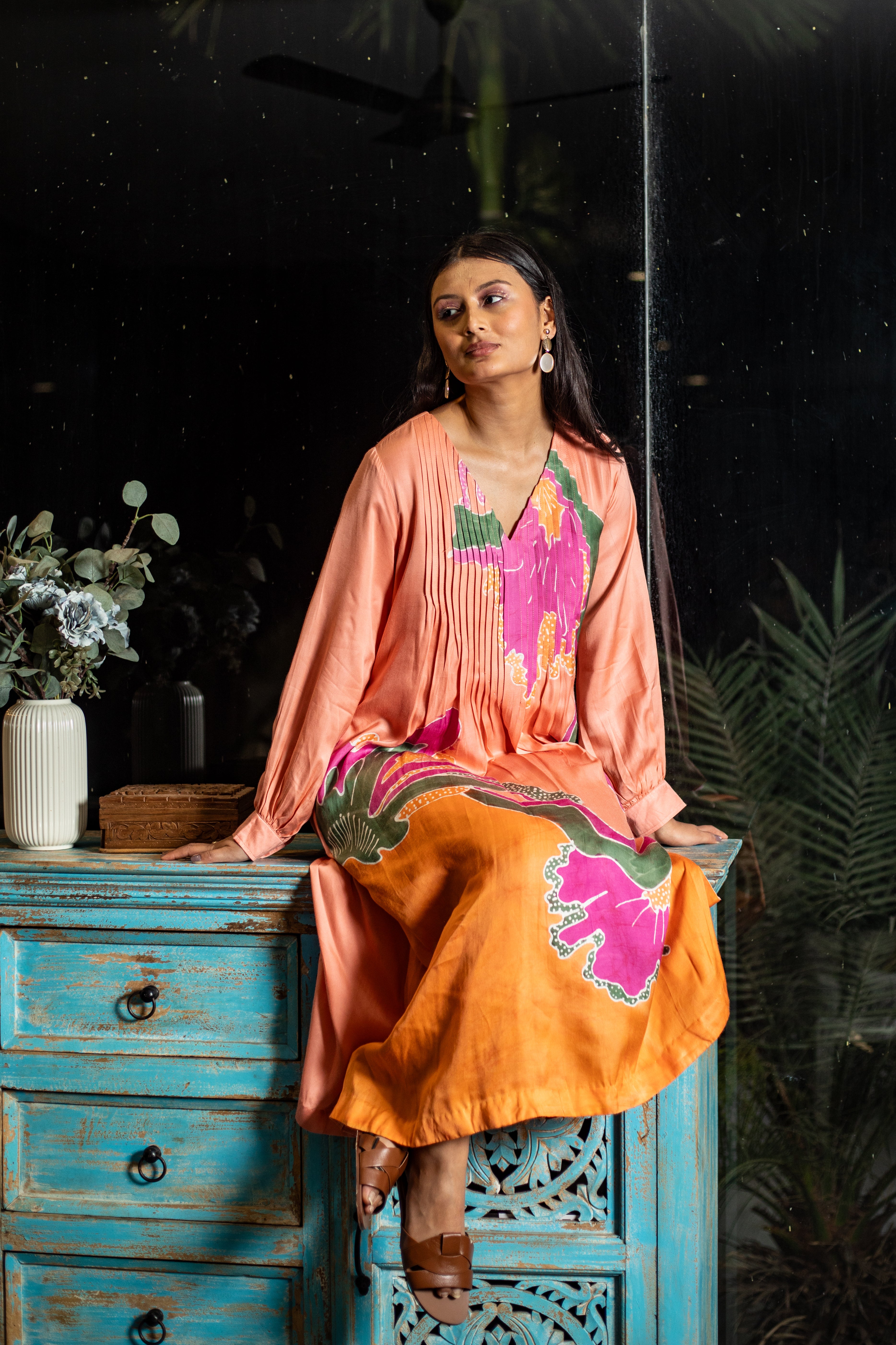 Tangerine Grove Tunic