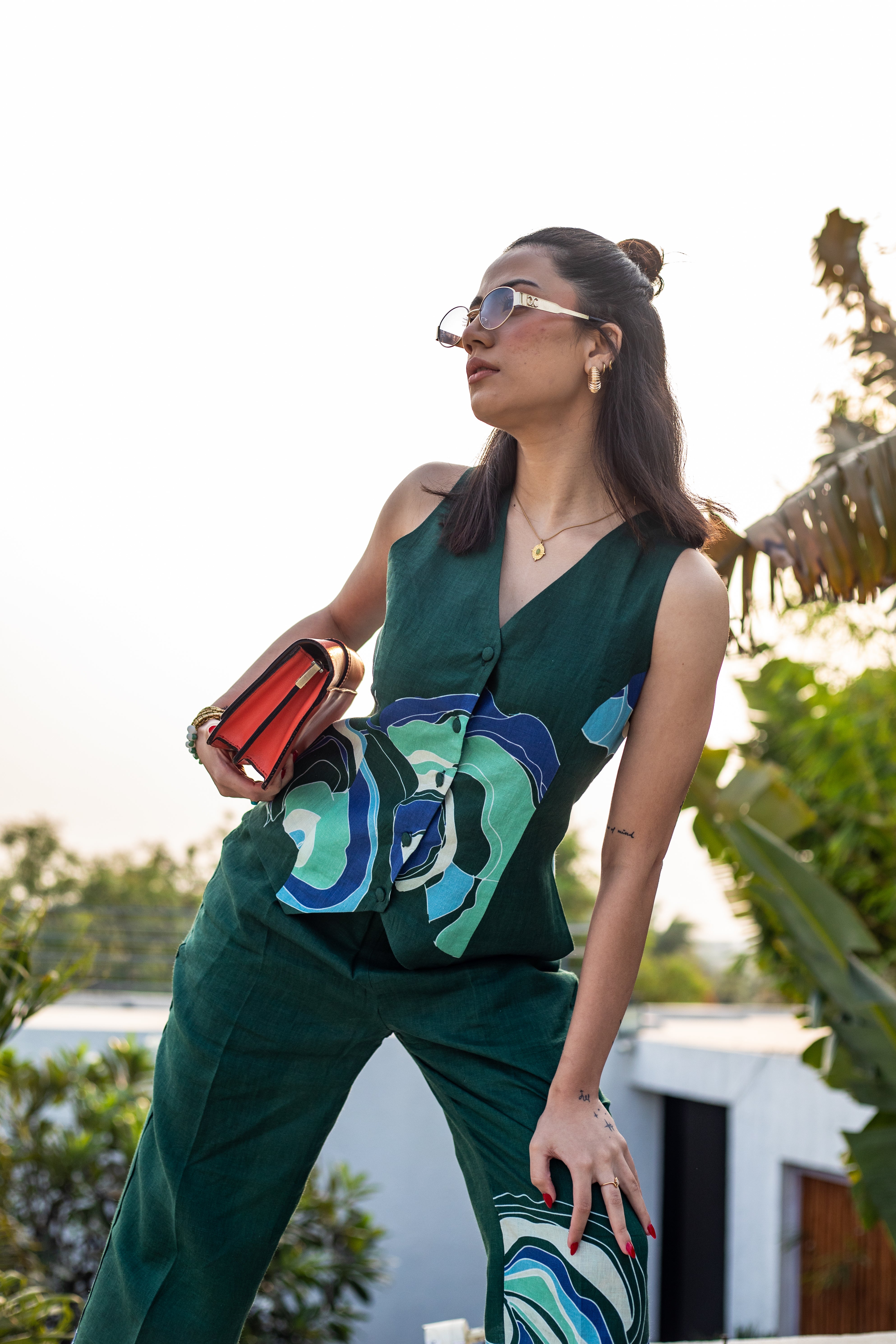 Forest Flow Waistcoat Set