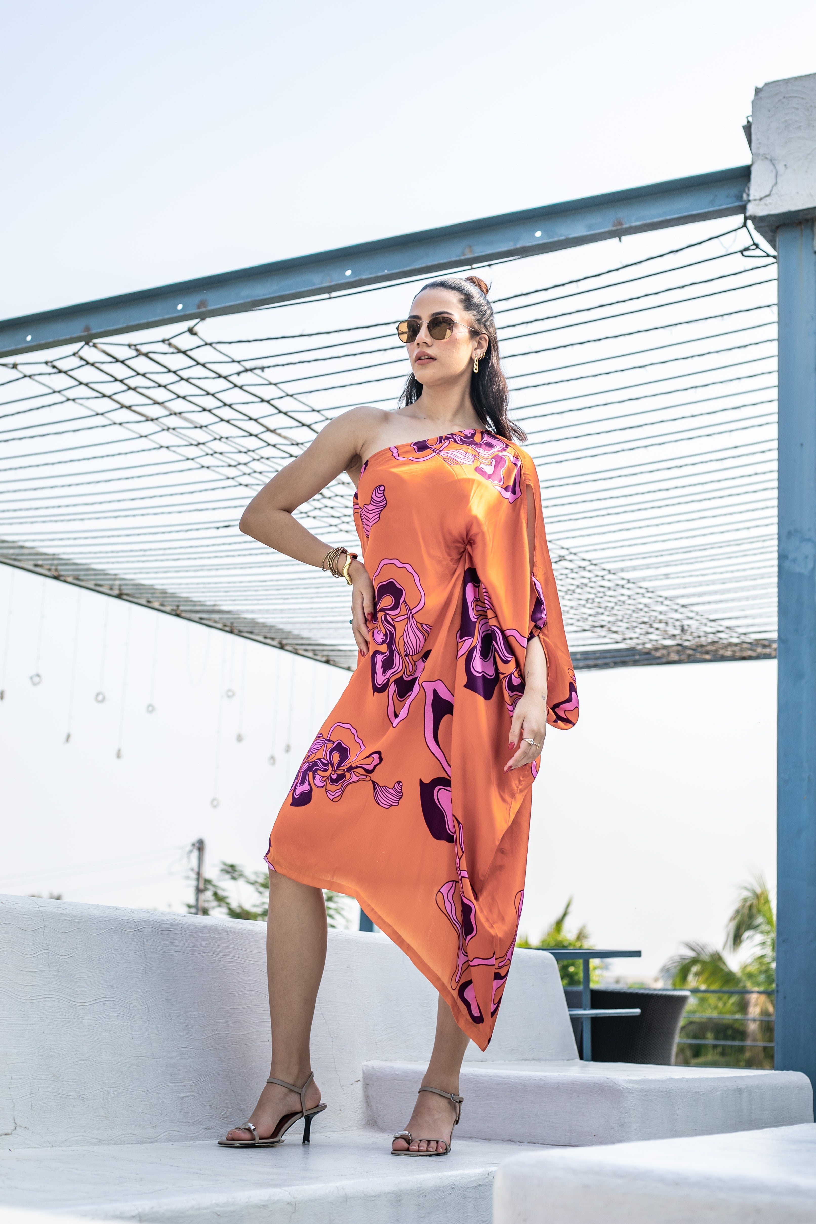 Saffron Enchanted Fungi Drape