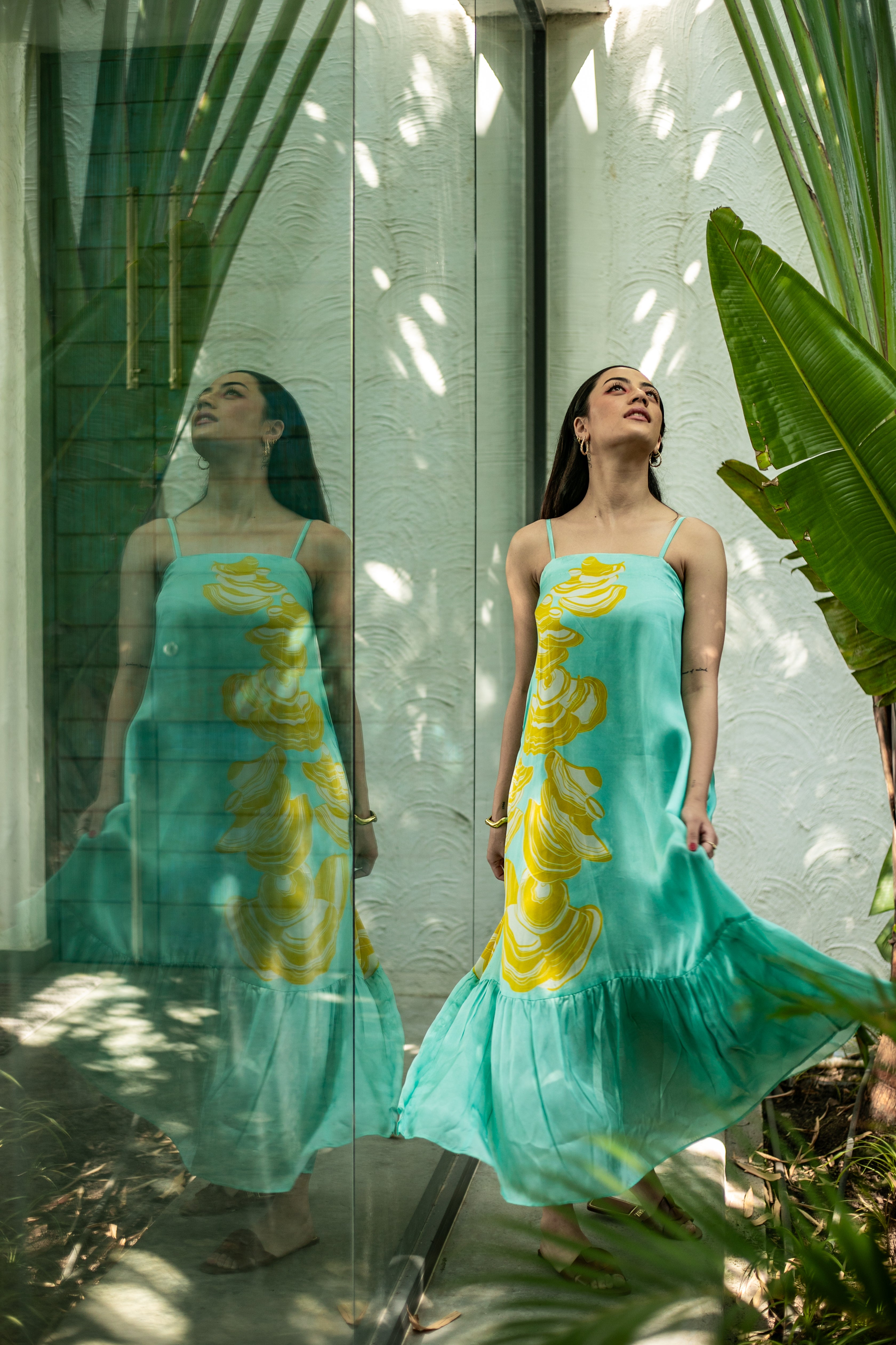 Celestial Mushroom Tiered Dress