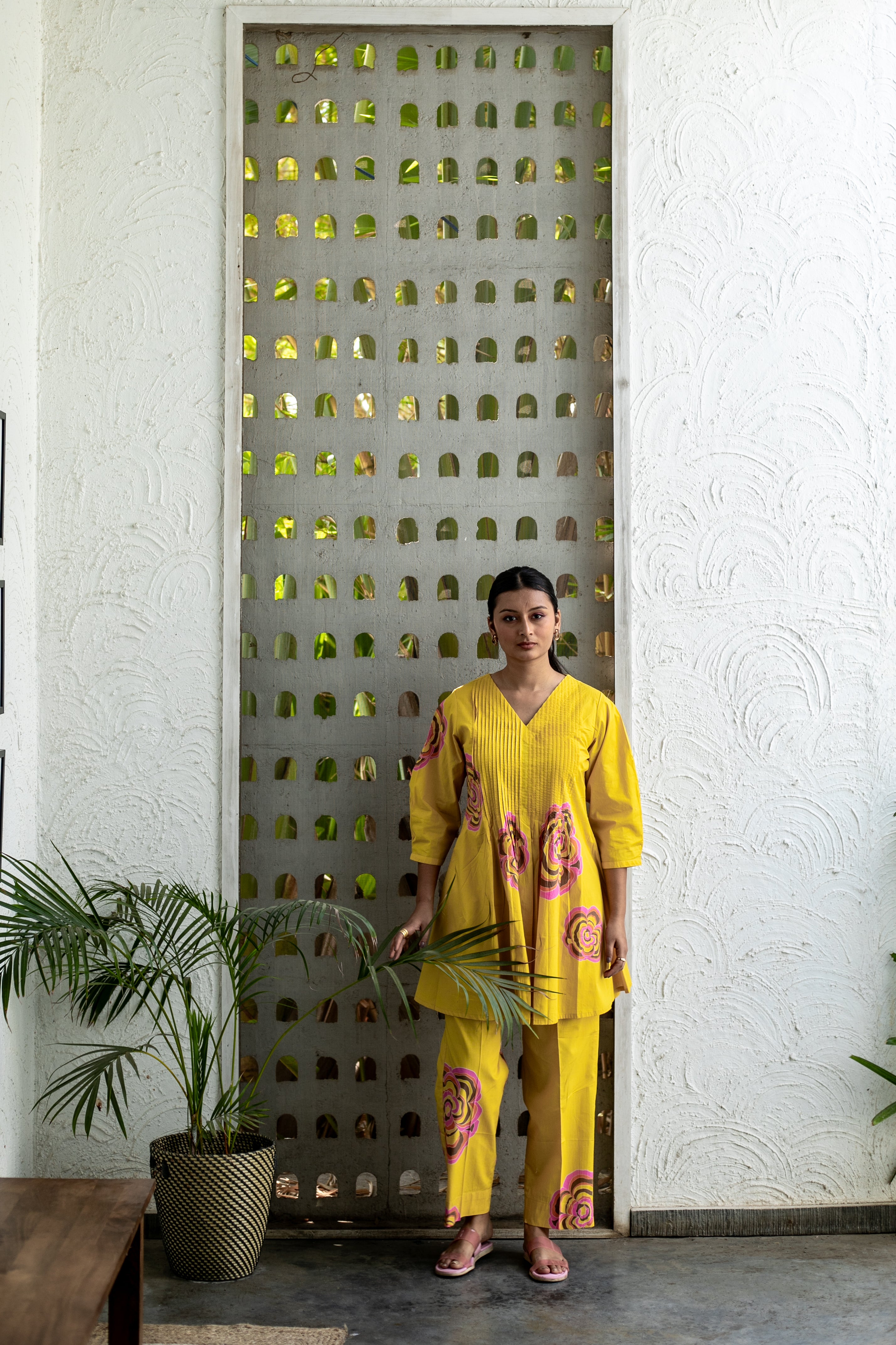 Sunshine Pleated Coord Set