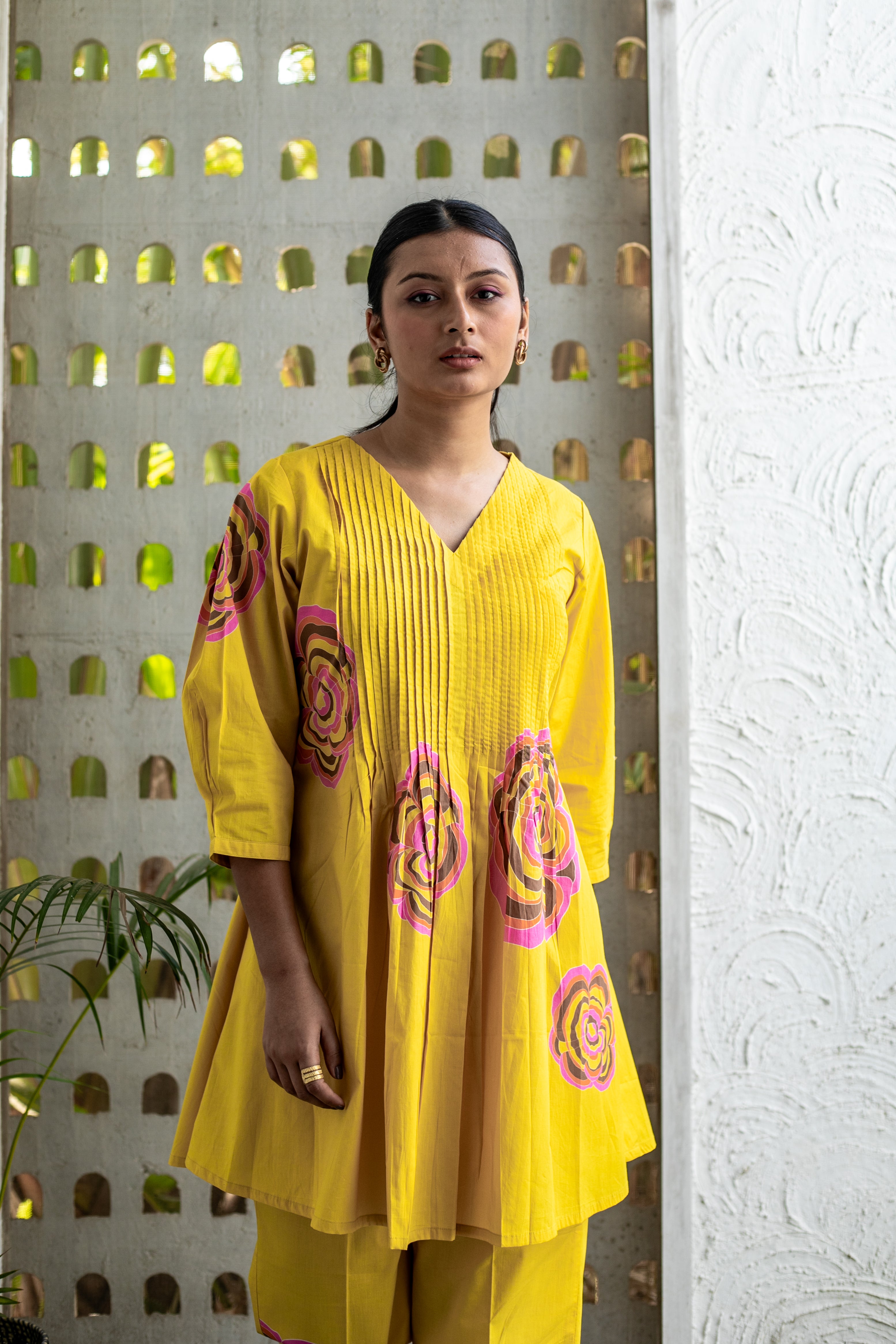 Sunshine Pleated Coord Set