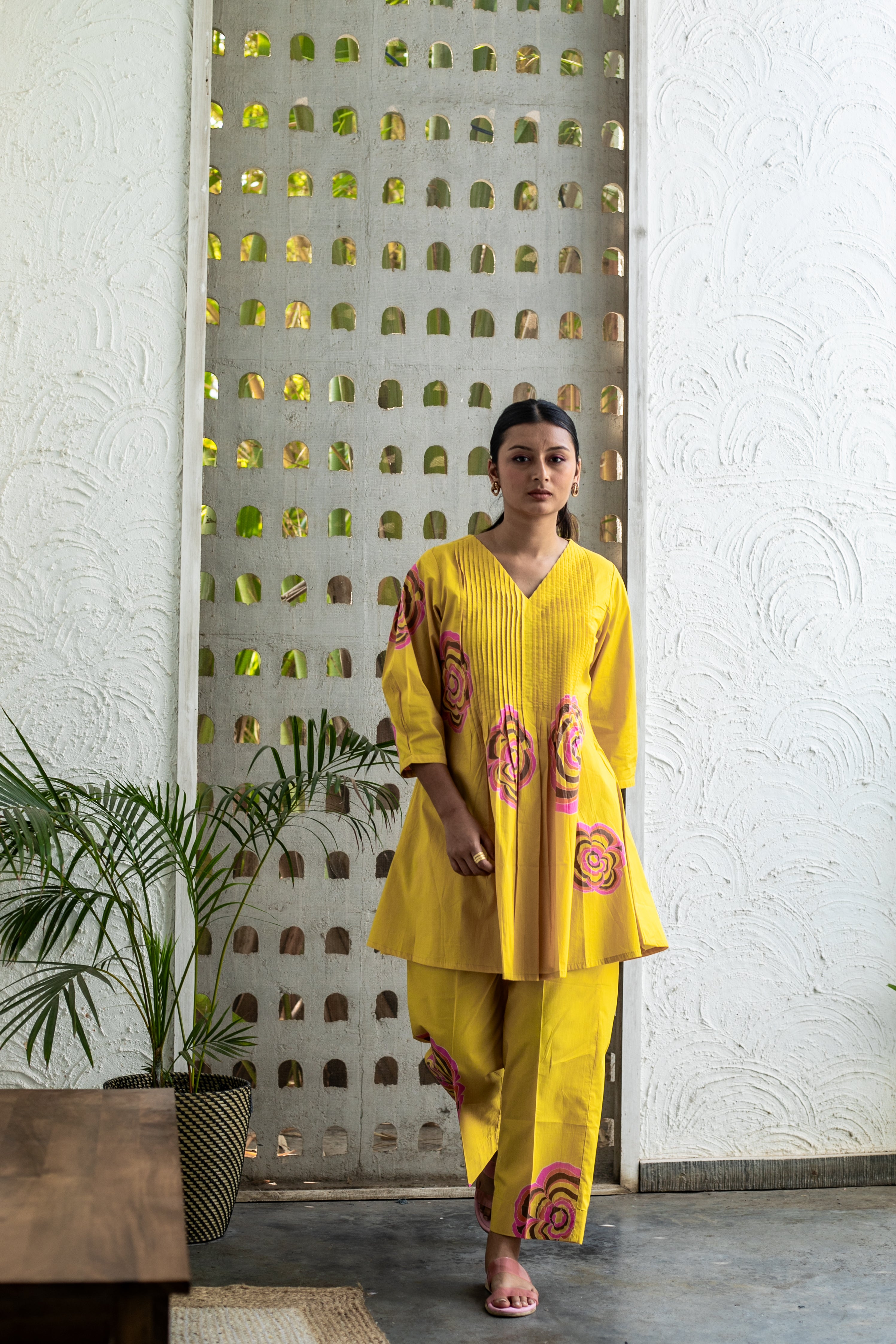 Sunshine Pleated Coord Set