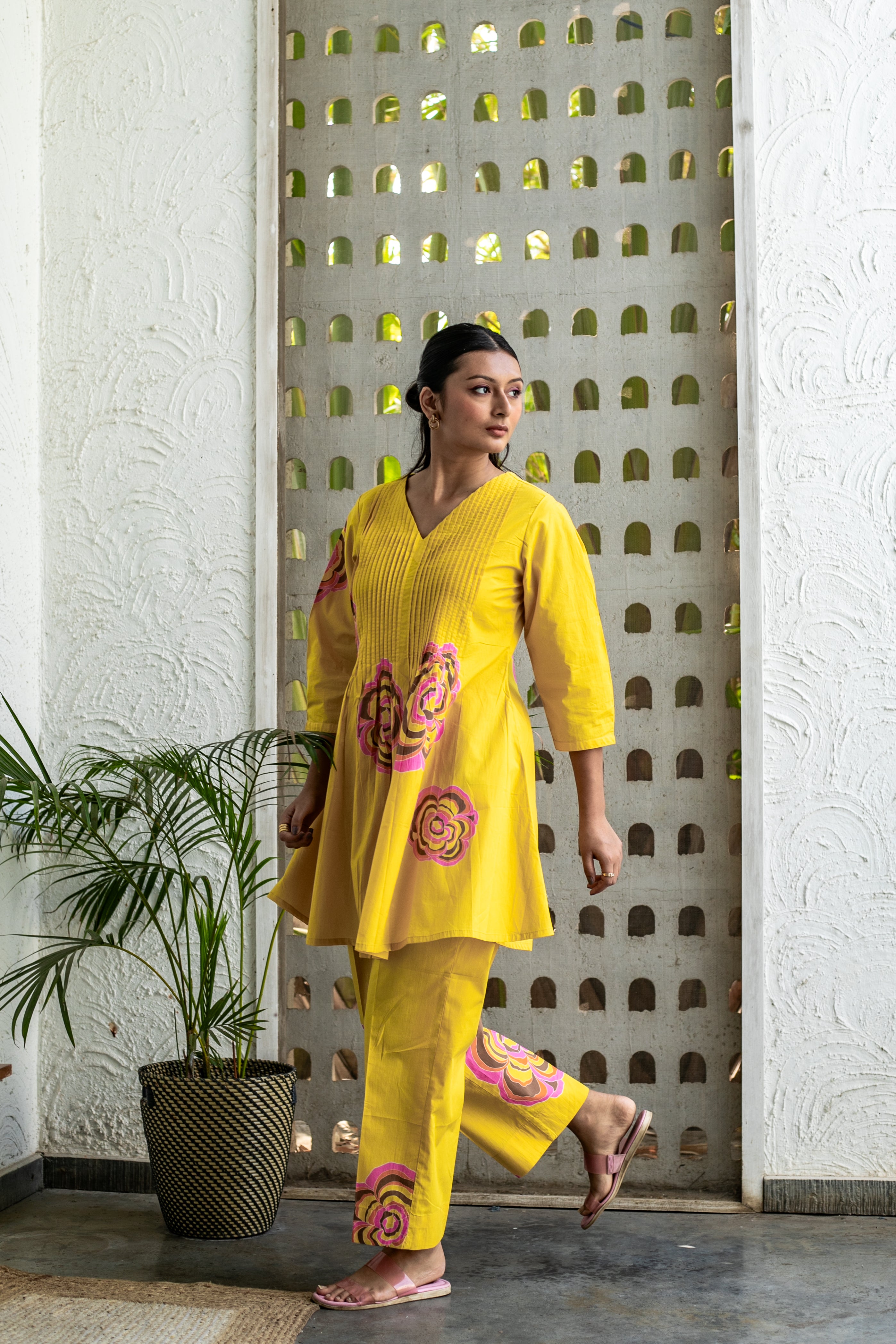 Sunshine Pleated Coord Set