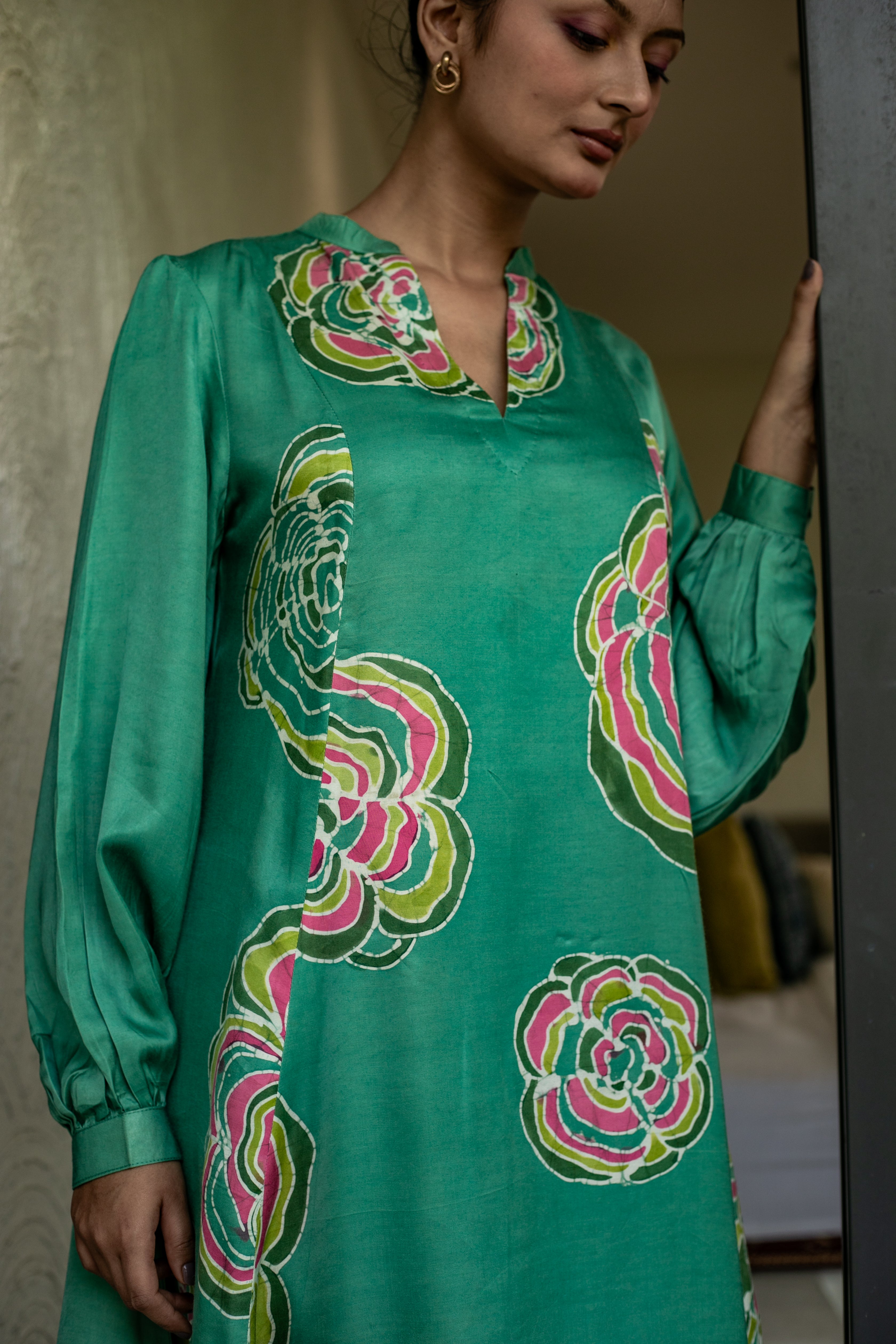 Seafoam Charm Flared Dress