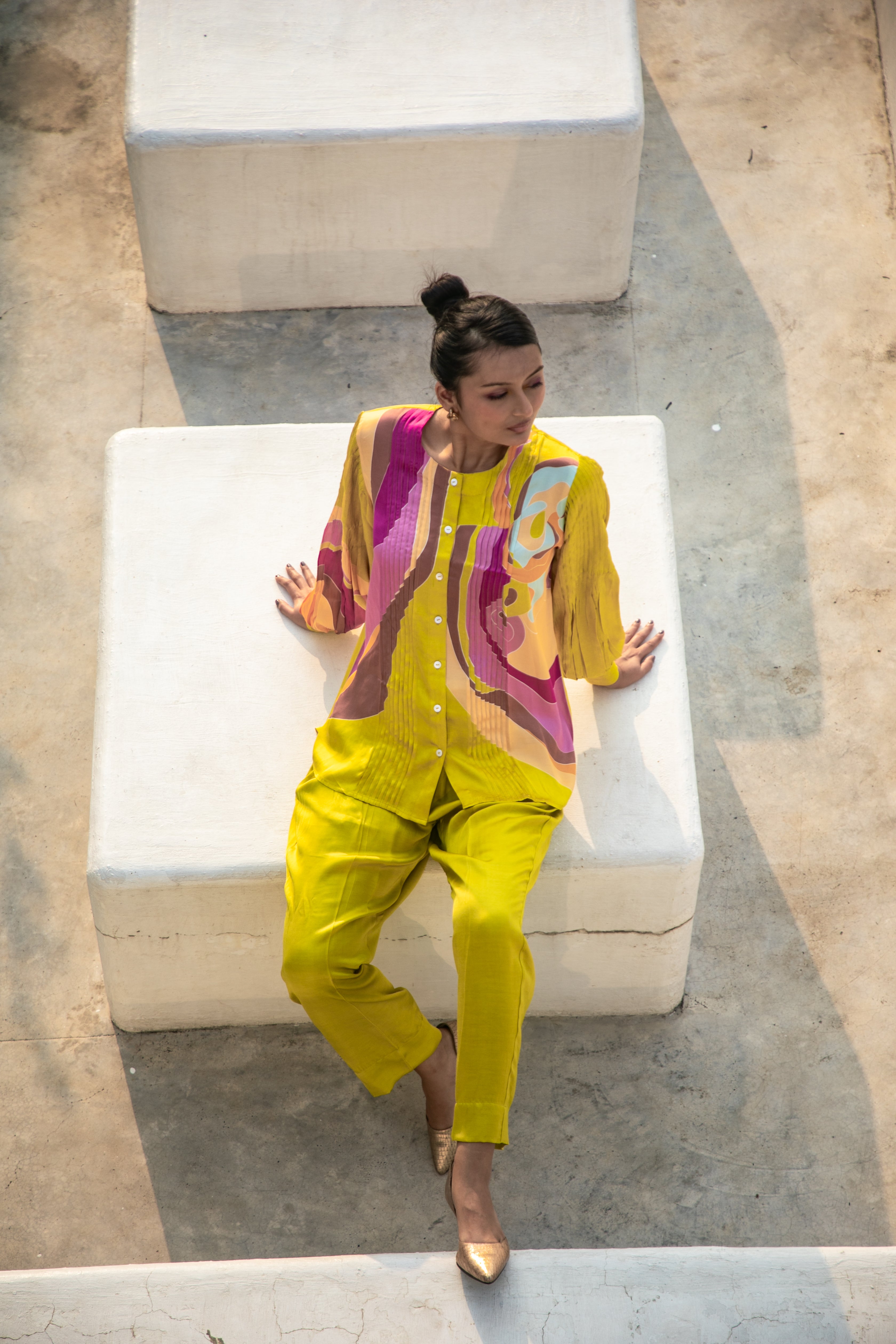 Citrine Fungi Panel Co-ord Set