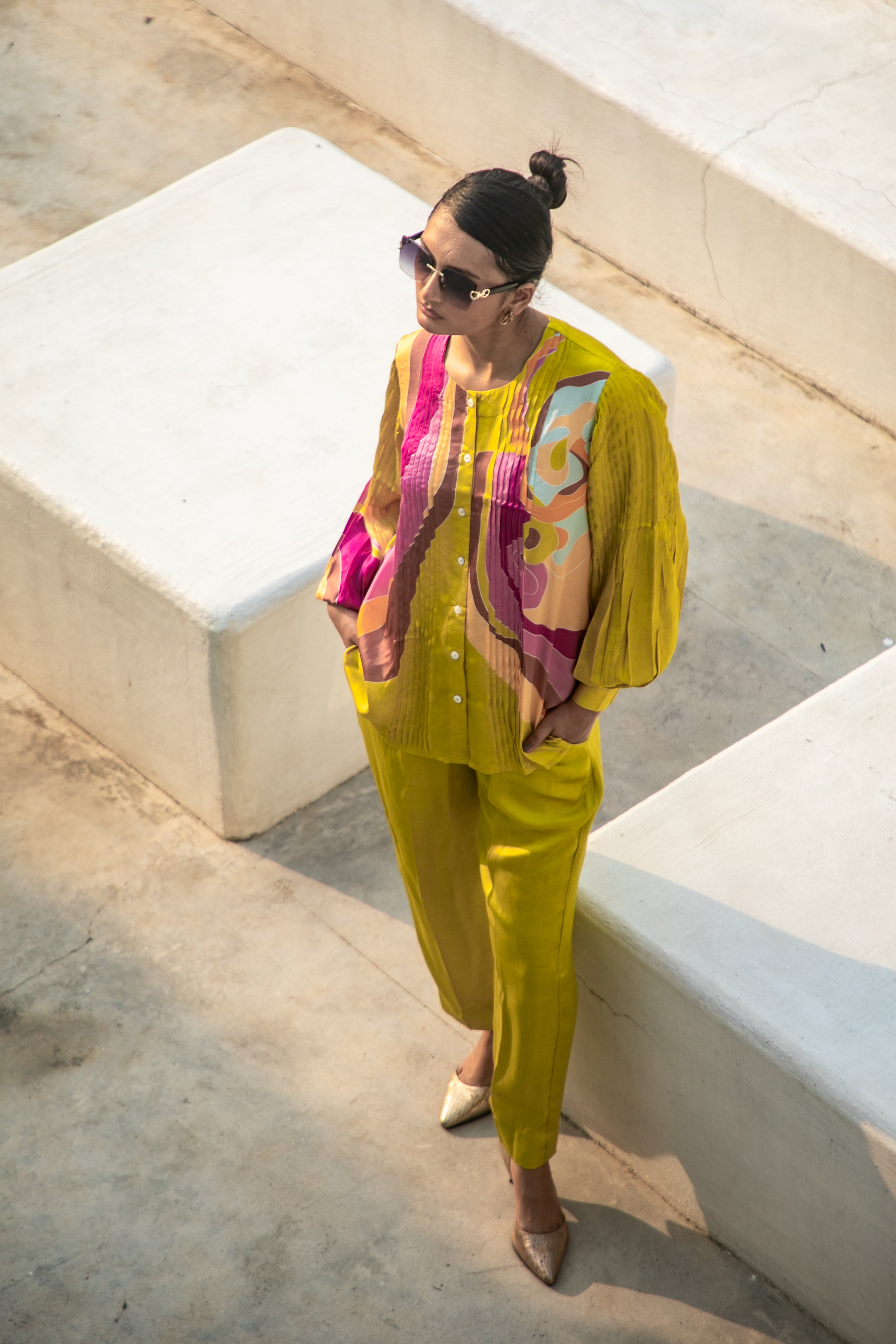 Citrine Fungi Panel Co-ord Set