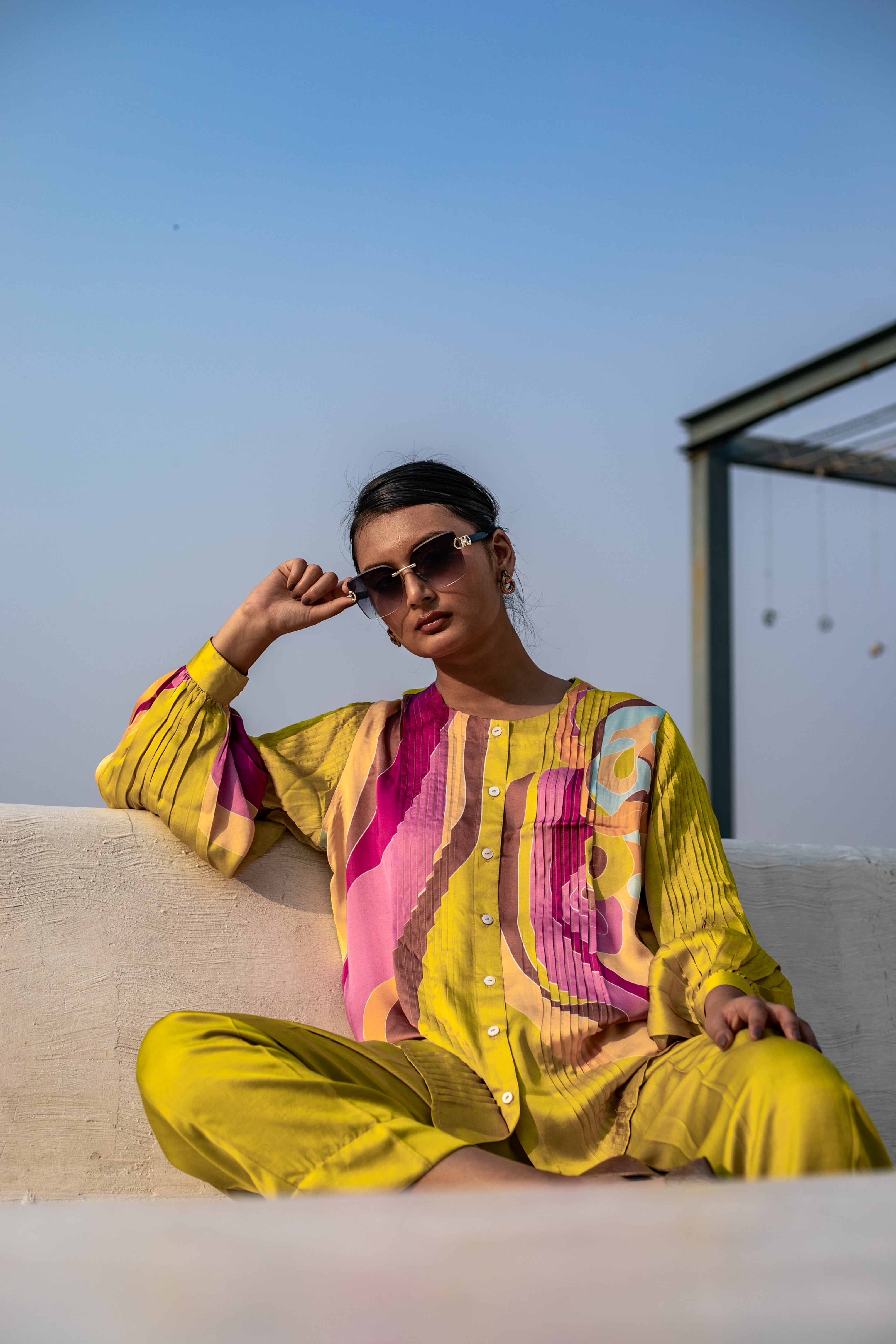 Citrine Fungi Panel Co-ord Set