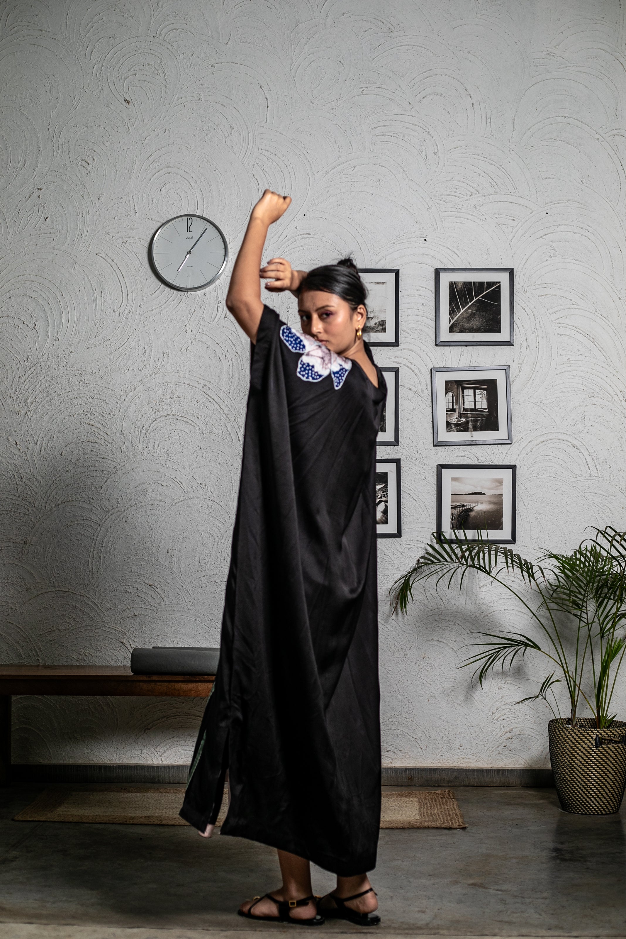 Midnight Bloom Kaftan