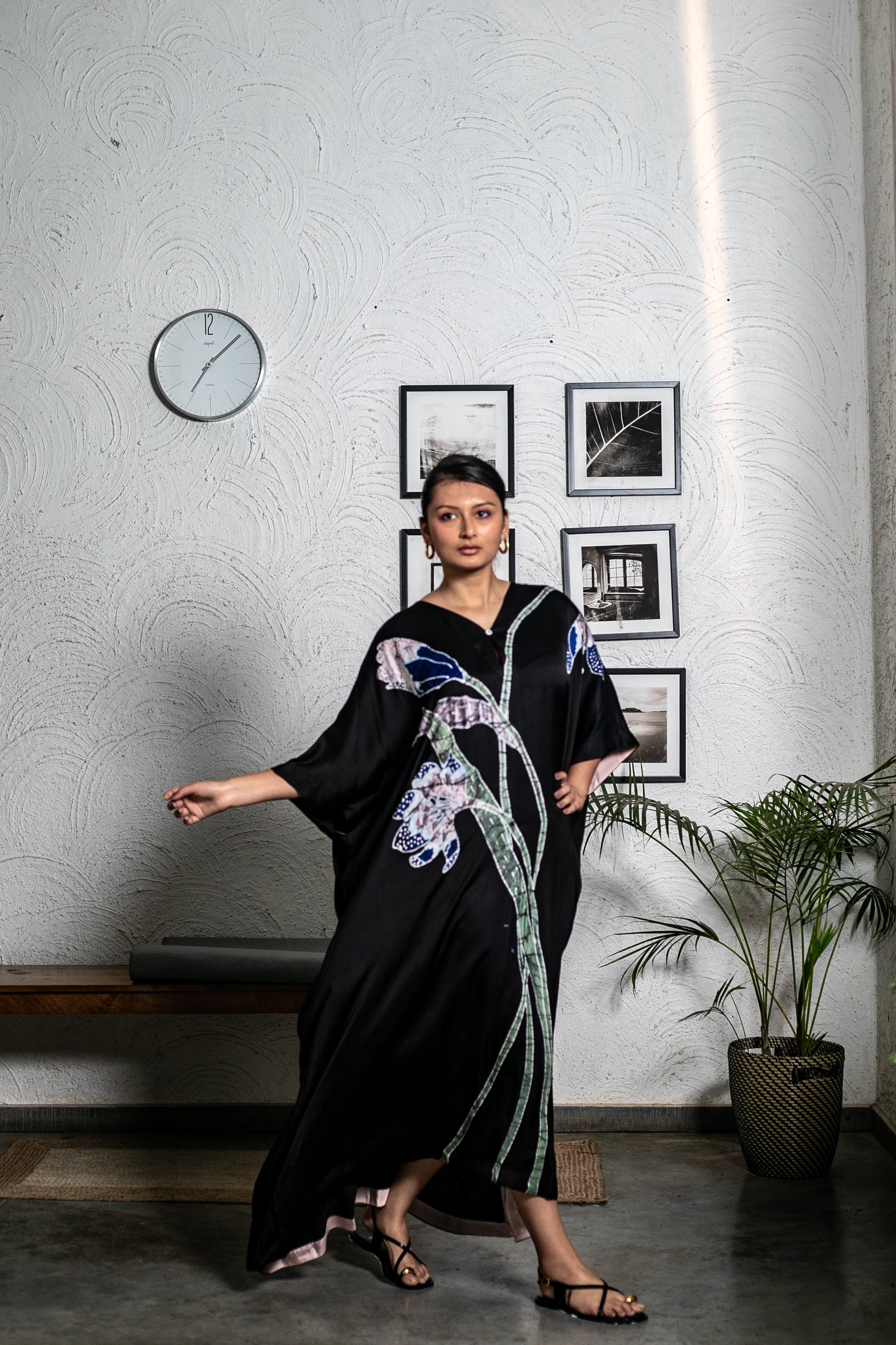 Midnight Bloom Kaftan