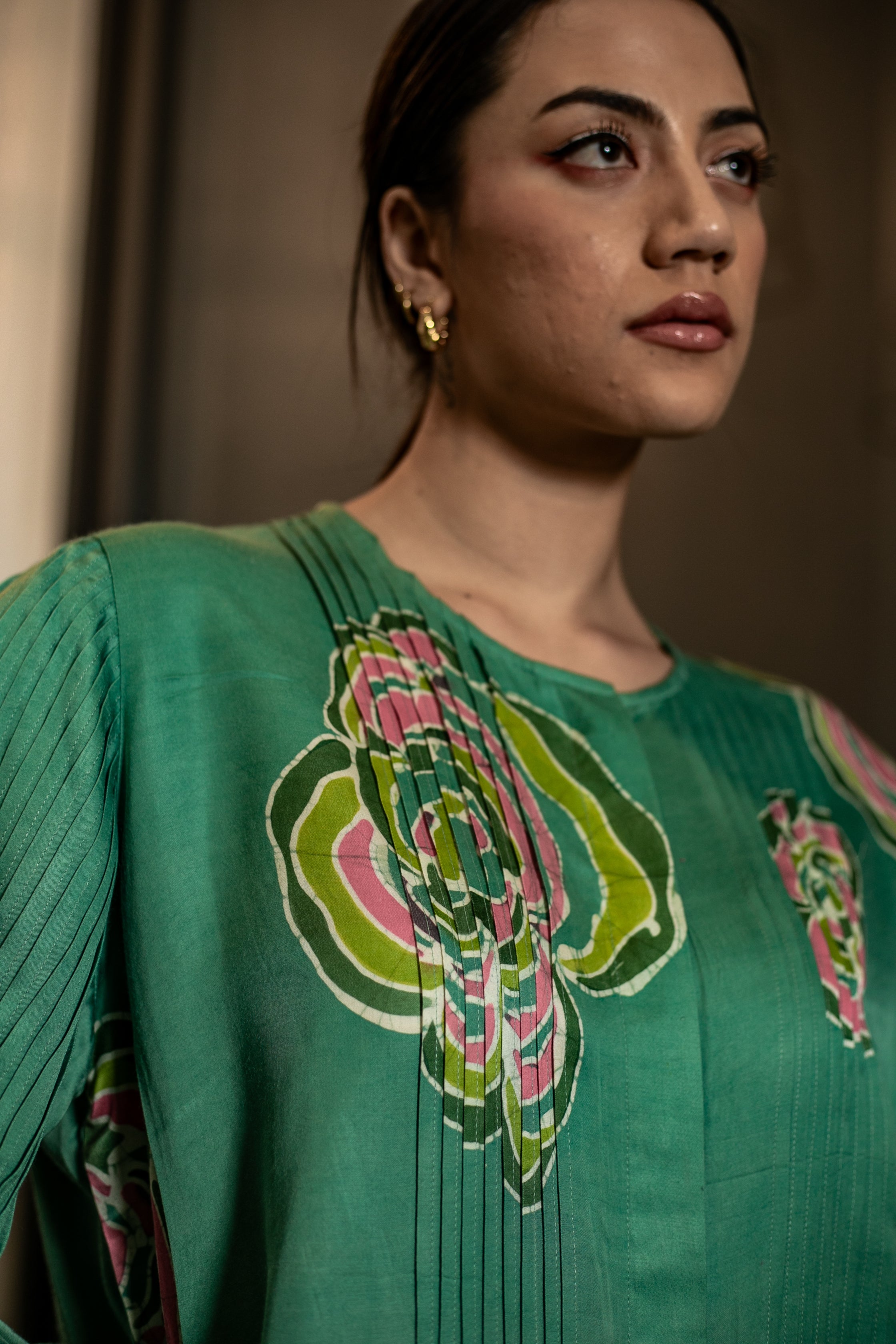 Sage Bloom Batik Co-ord Set