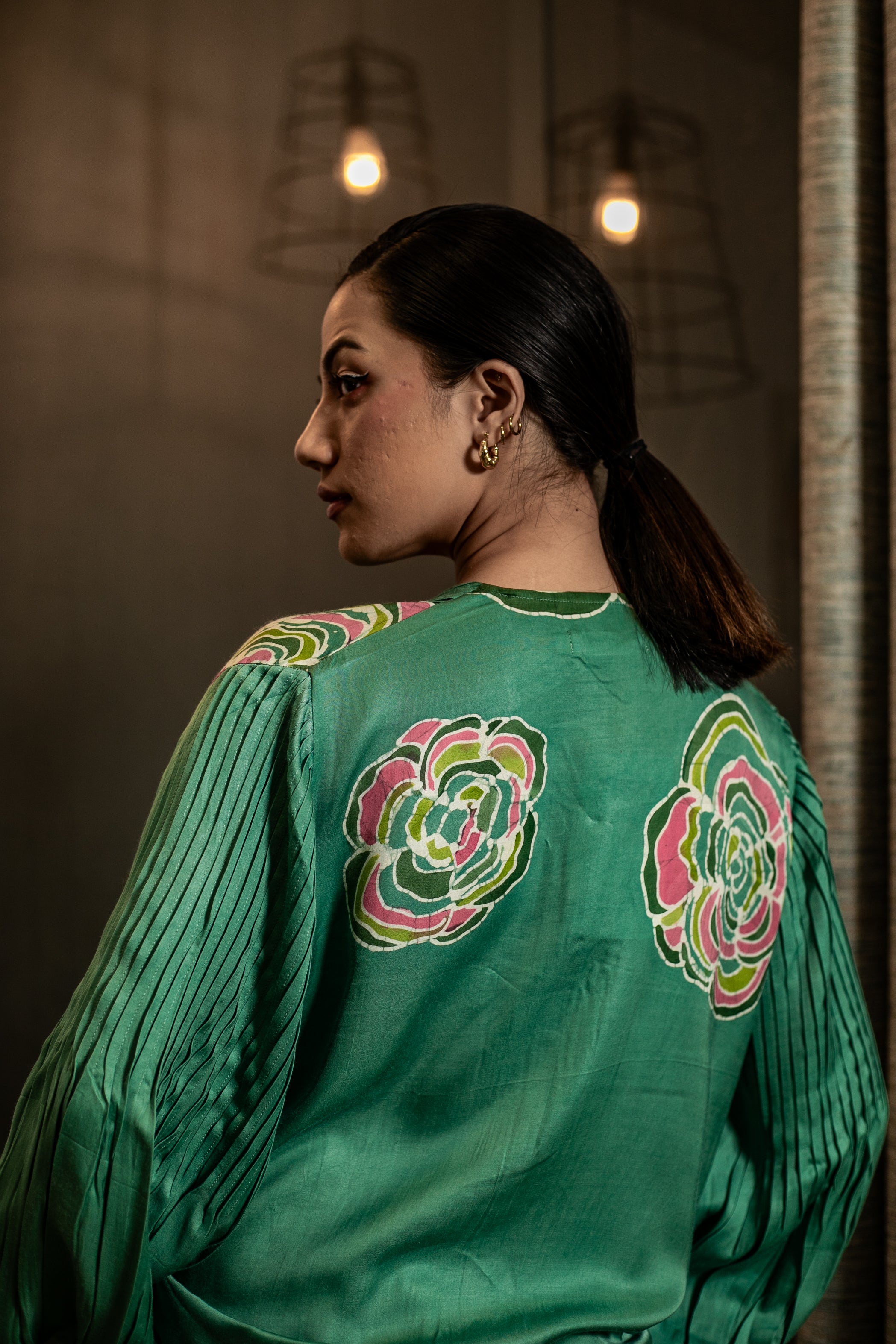 Sage Bloom Batik Co-ord Set