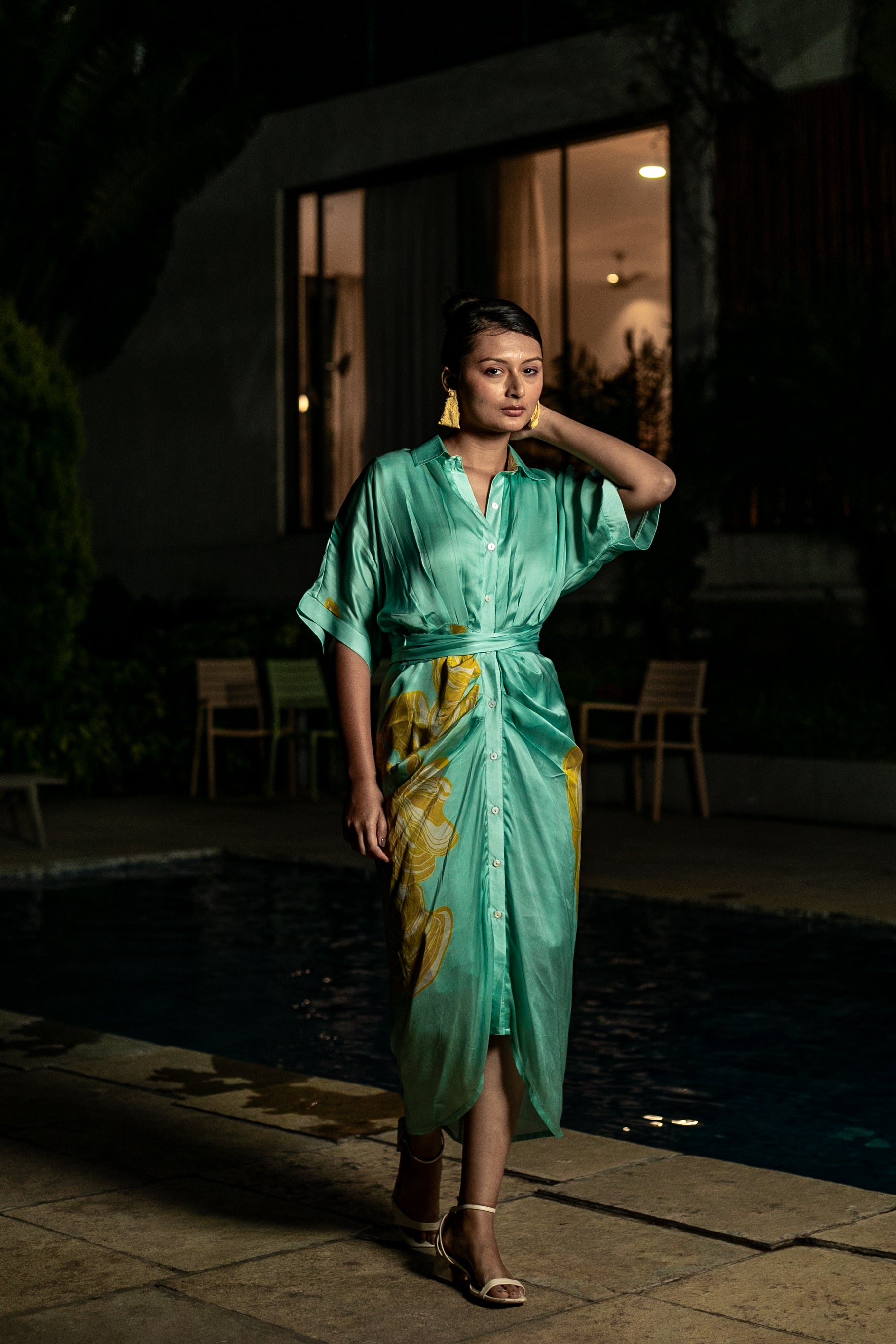 Fungi Whisper Sarong Dress