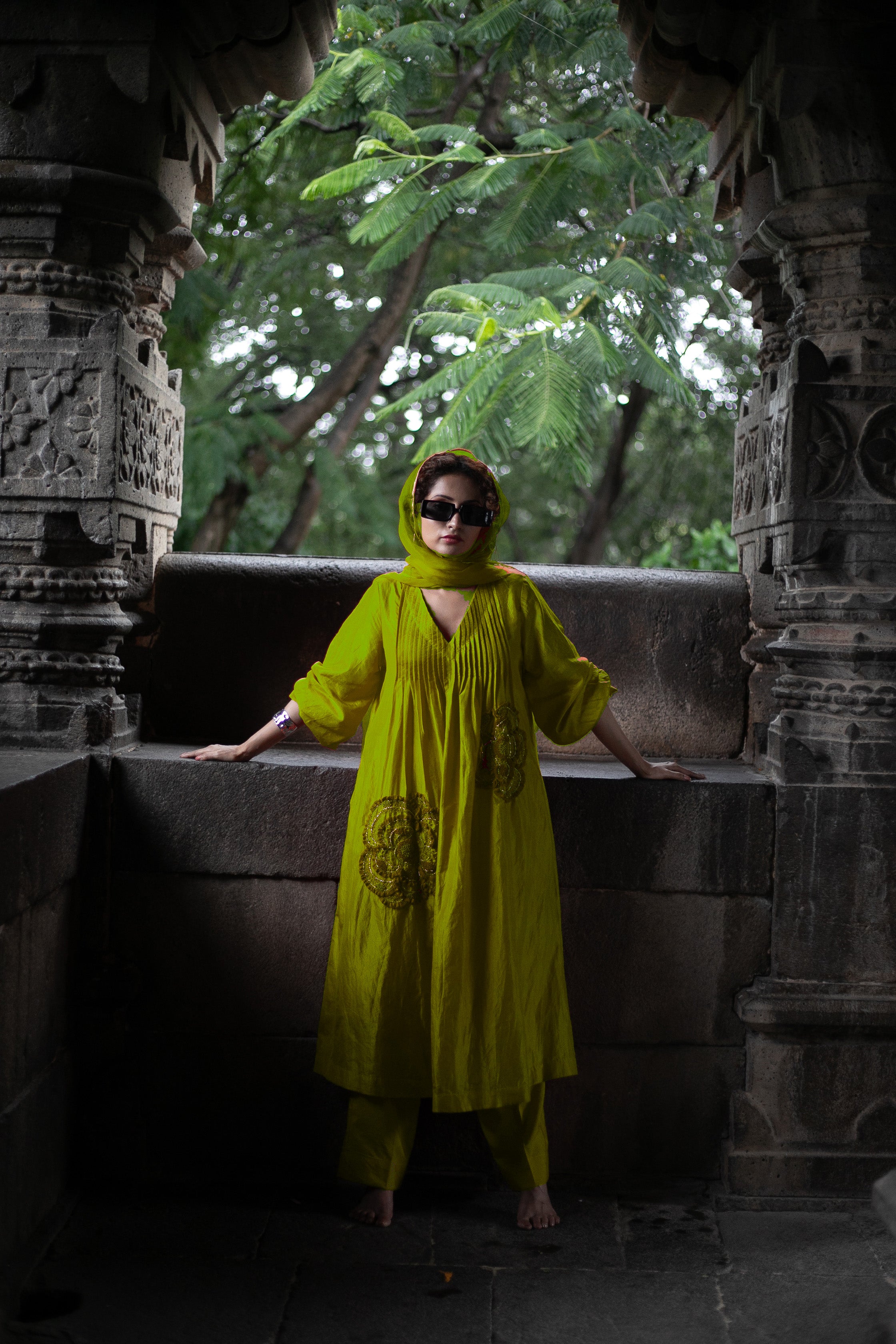 Citrus Bloom Kurta Set