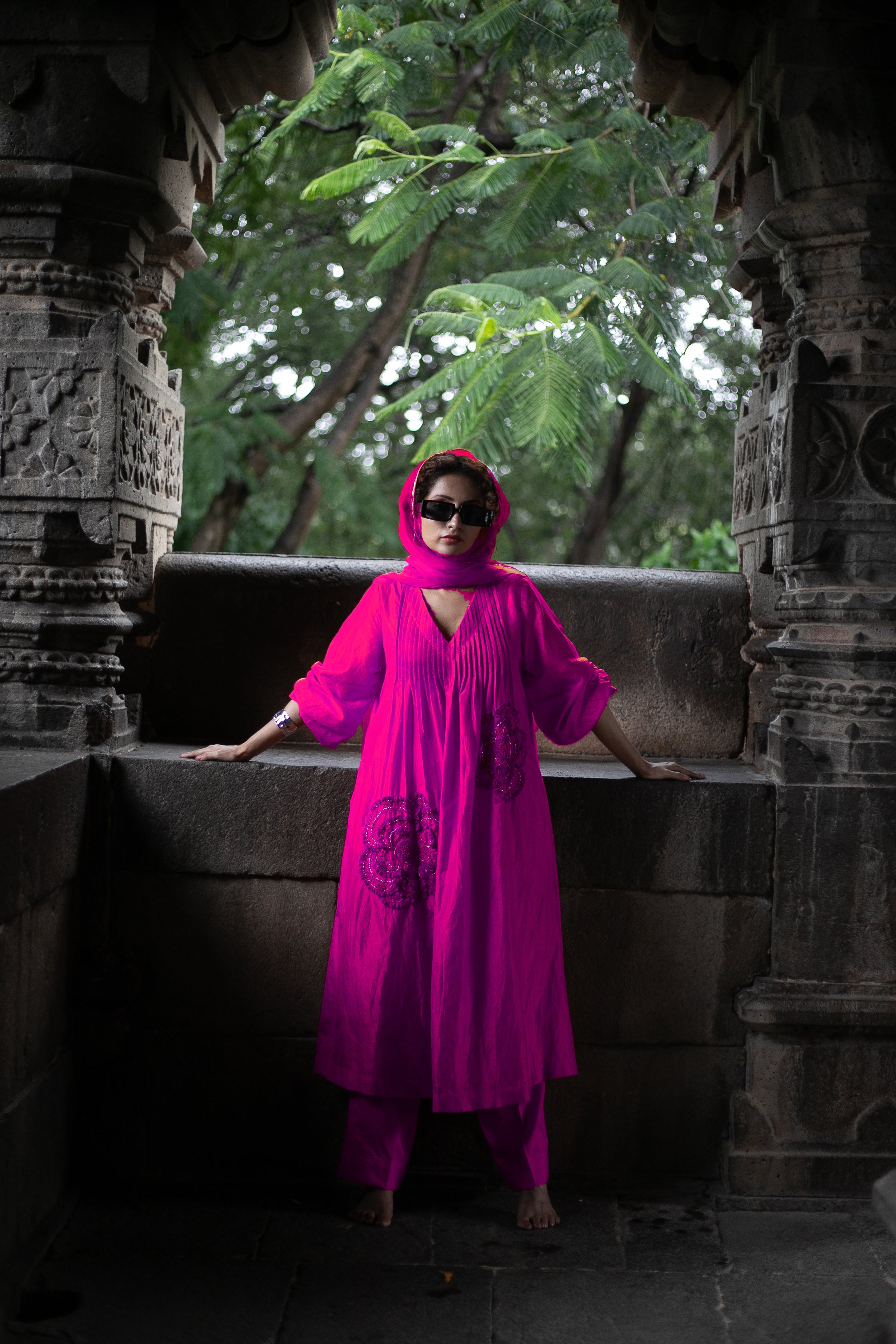 Hot Pink Kurta set