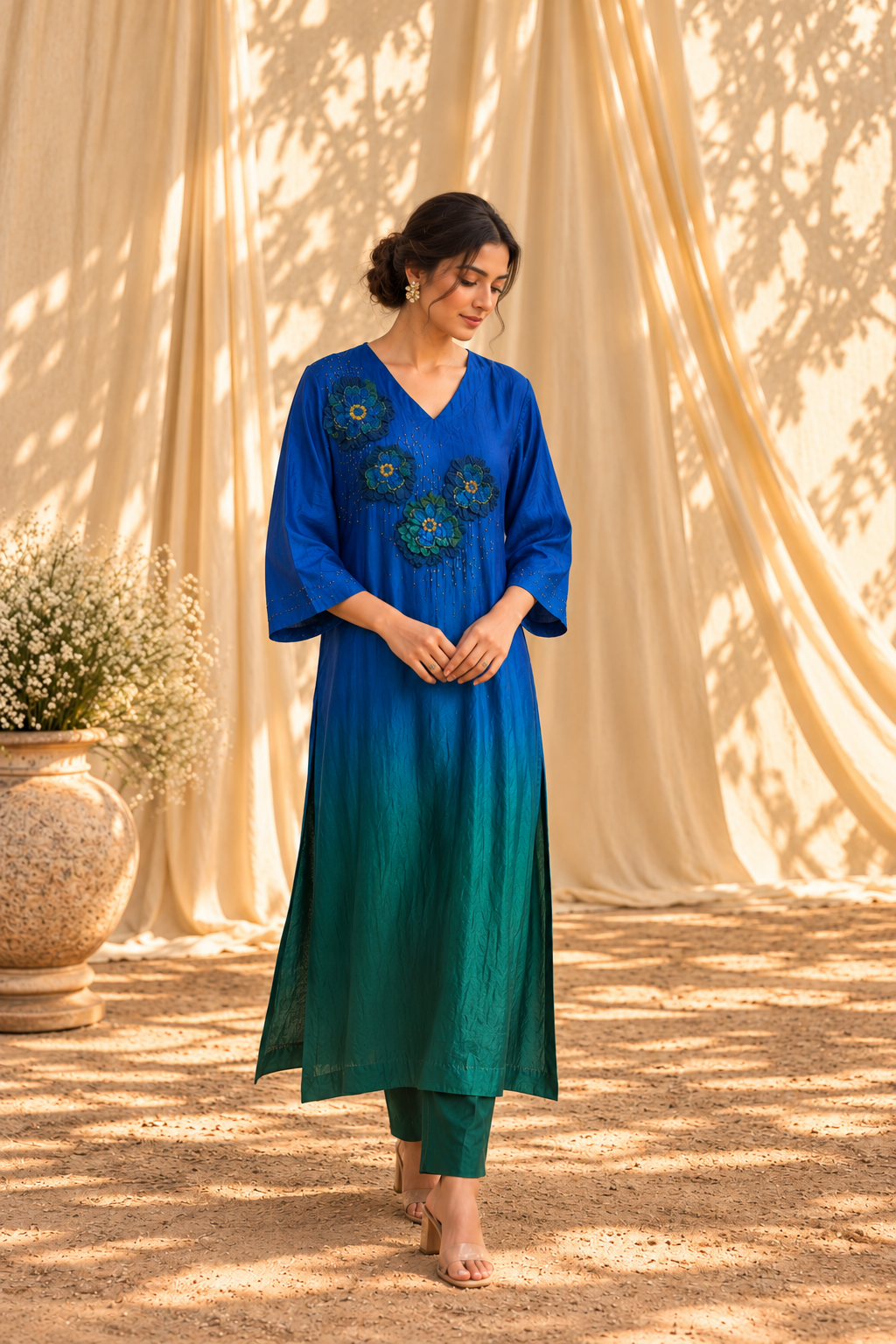 Twilight Kaftan Silk Set