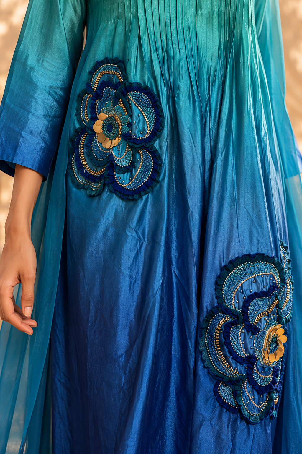 Blue Hour Pintucks Kurta Set