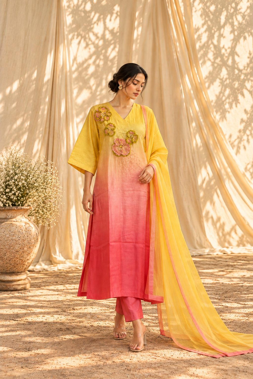 Dawn Kaftan Silk Set