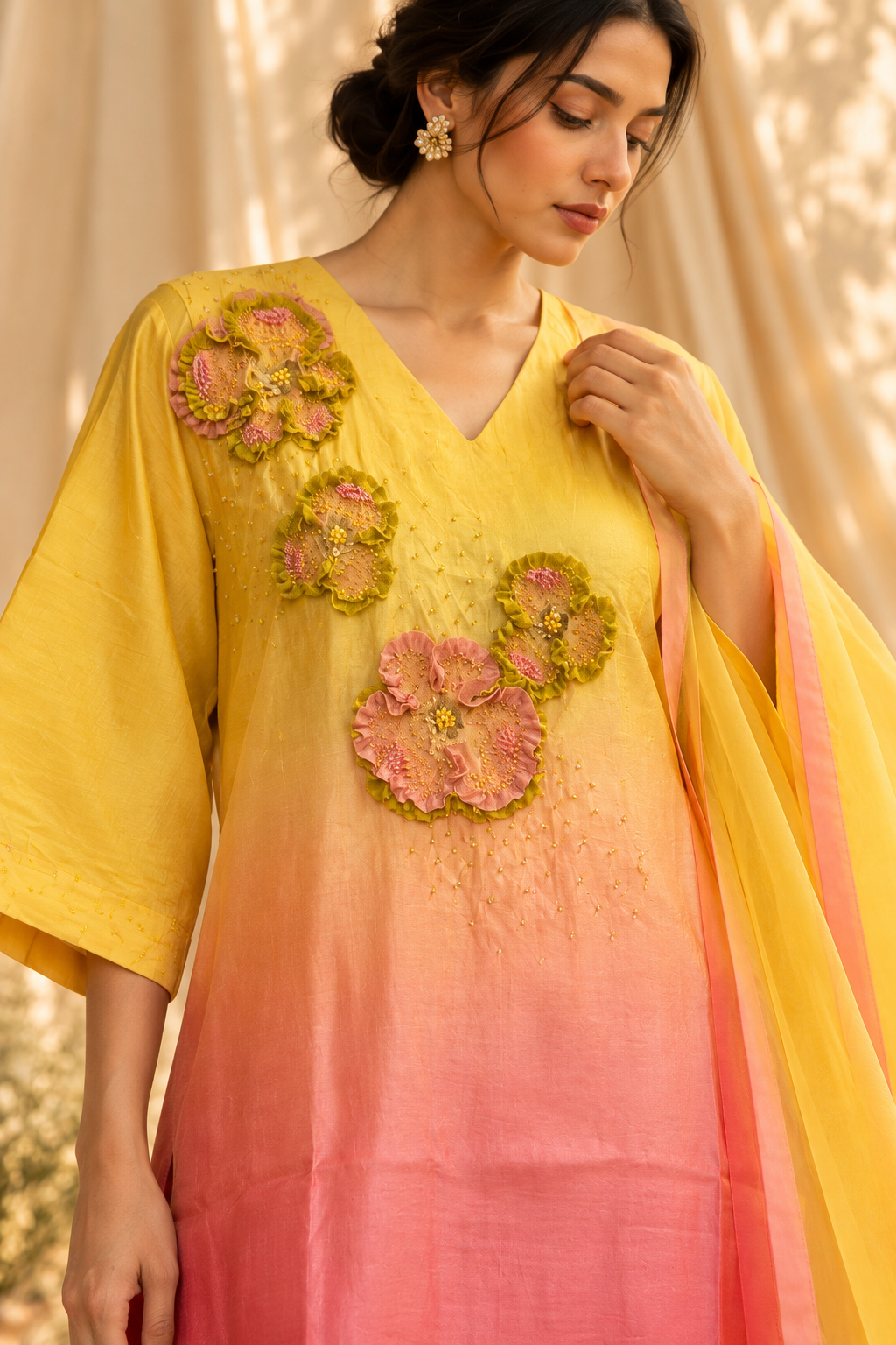 Dawn Kaftan Silk Set