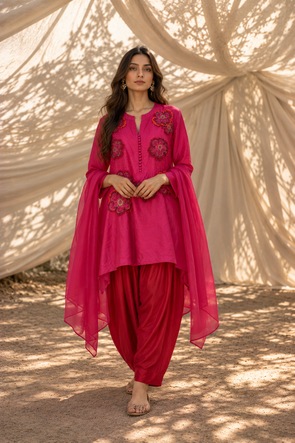 Pink Red Farshi Set